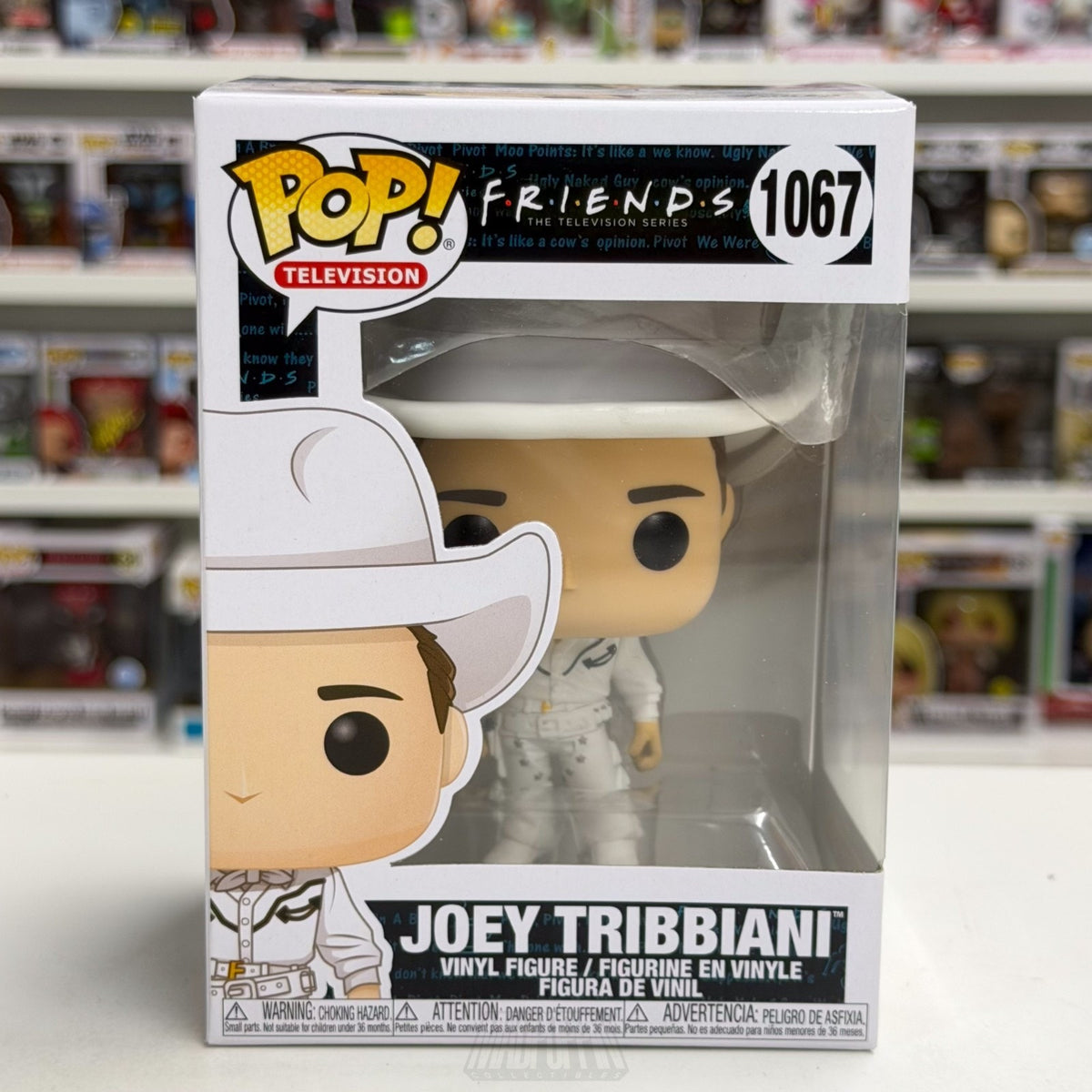 Funko Pop TV Friends Joey Tribbiani 1067 White Cowboy Outfit Toy Vinyl Figure