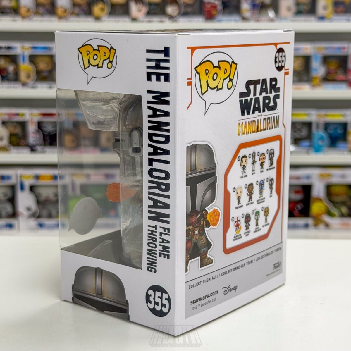 Funko Pop Star Wars Mandalorian Flame Throwing Special Edition 355 Vinyl Figure