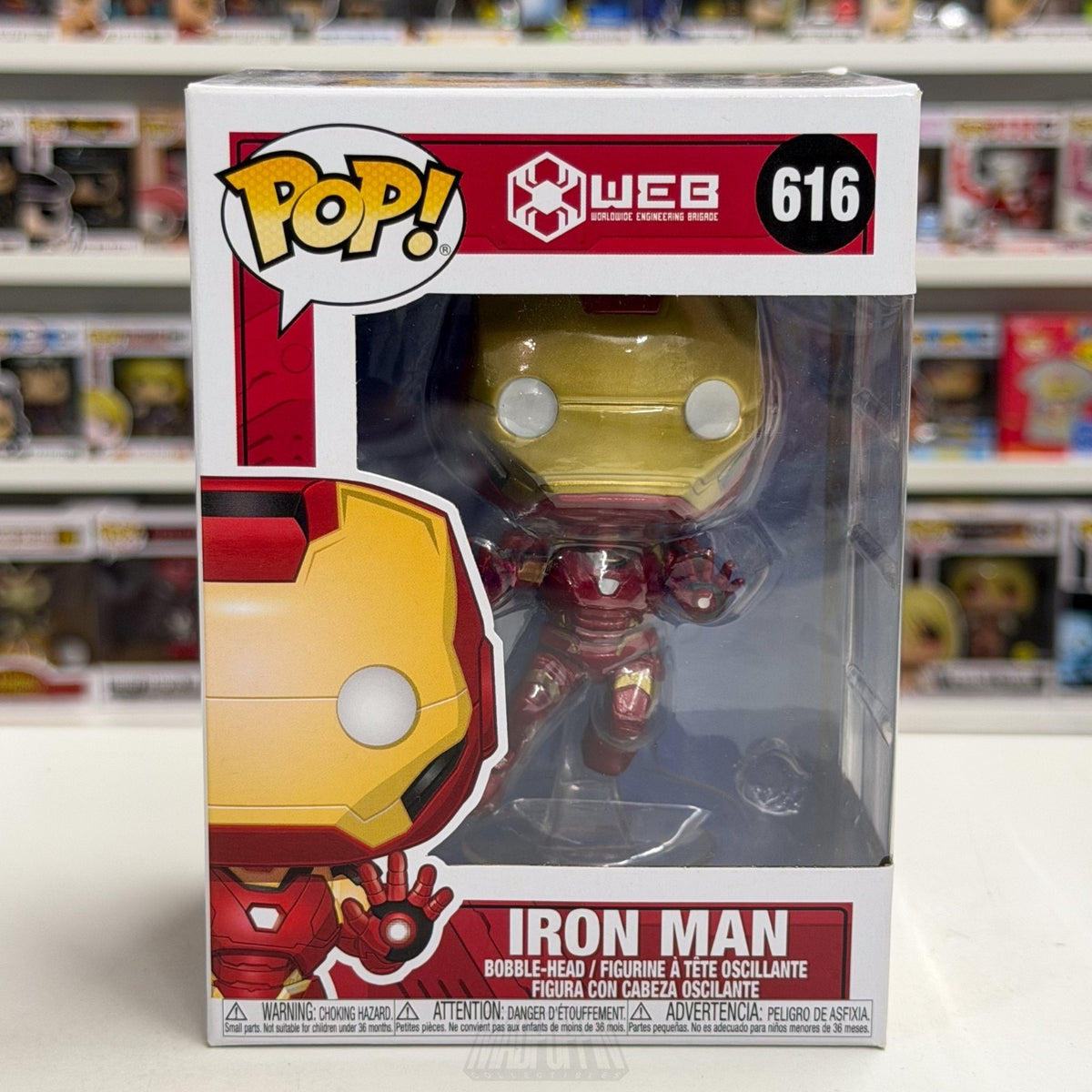 Funko Pop Marvel WEB Iron Man Disney Park Exclusive 616 Superhero Vinyl Figure
