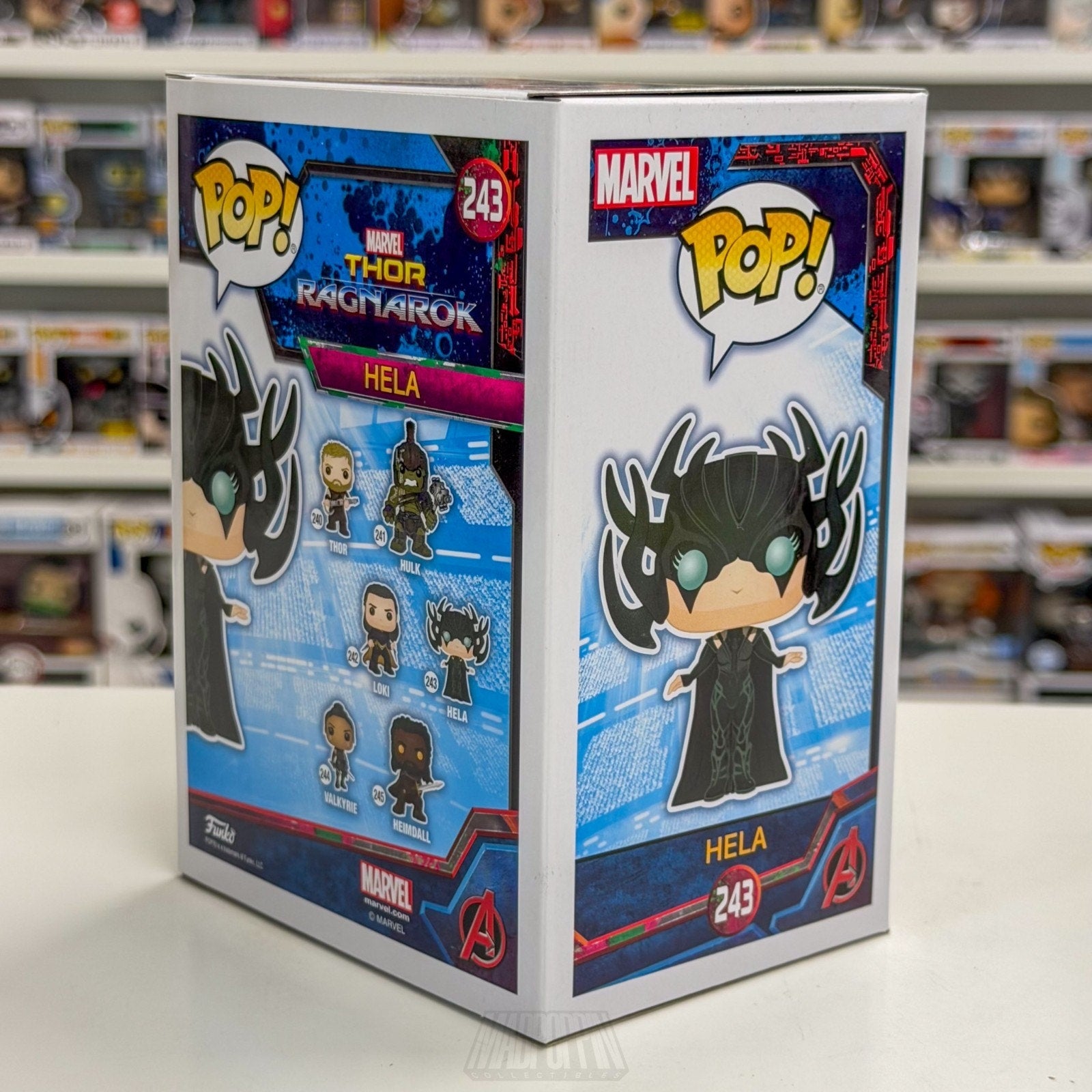 Funko Pop Marvel Thor Ragnarok Hela 243 Asgard Goddess of Death Toy Vinyl Figure