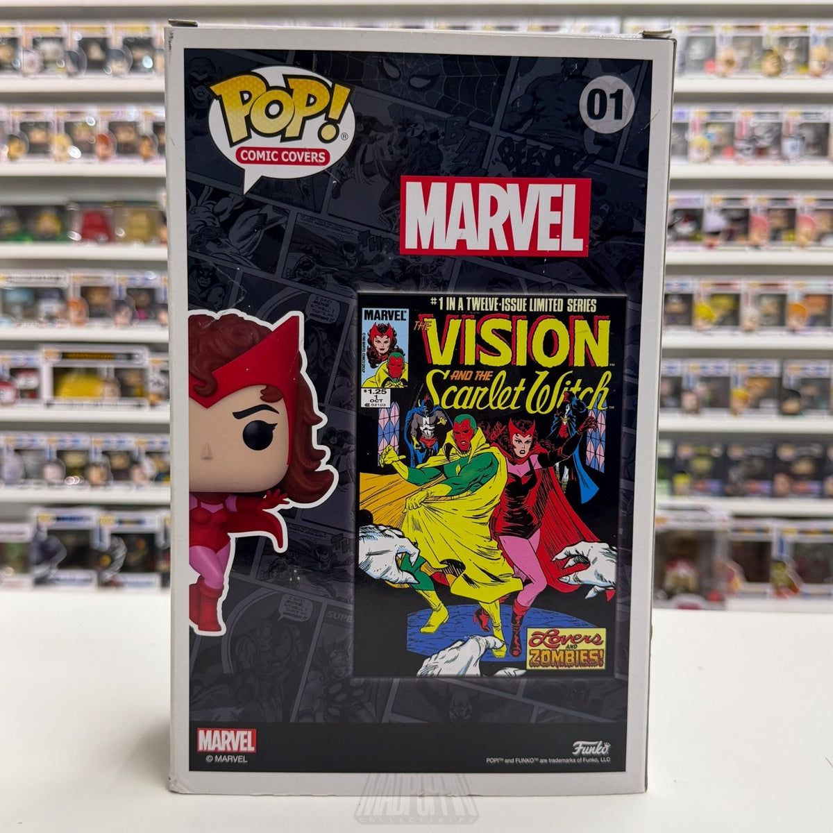 Funko Pop Marvel Comic Covers Scarlet Witch Target 01 Wanda Vision Vinyl Figure