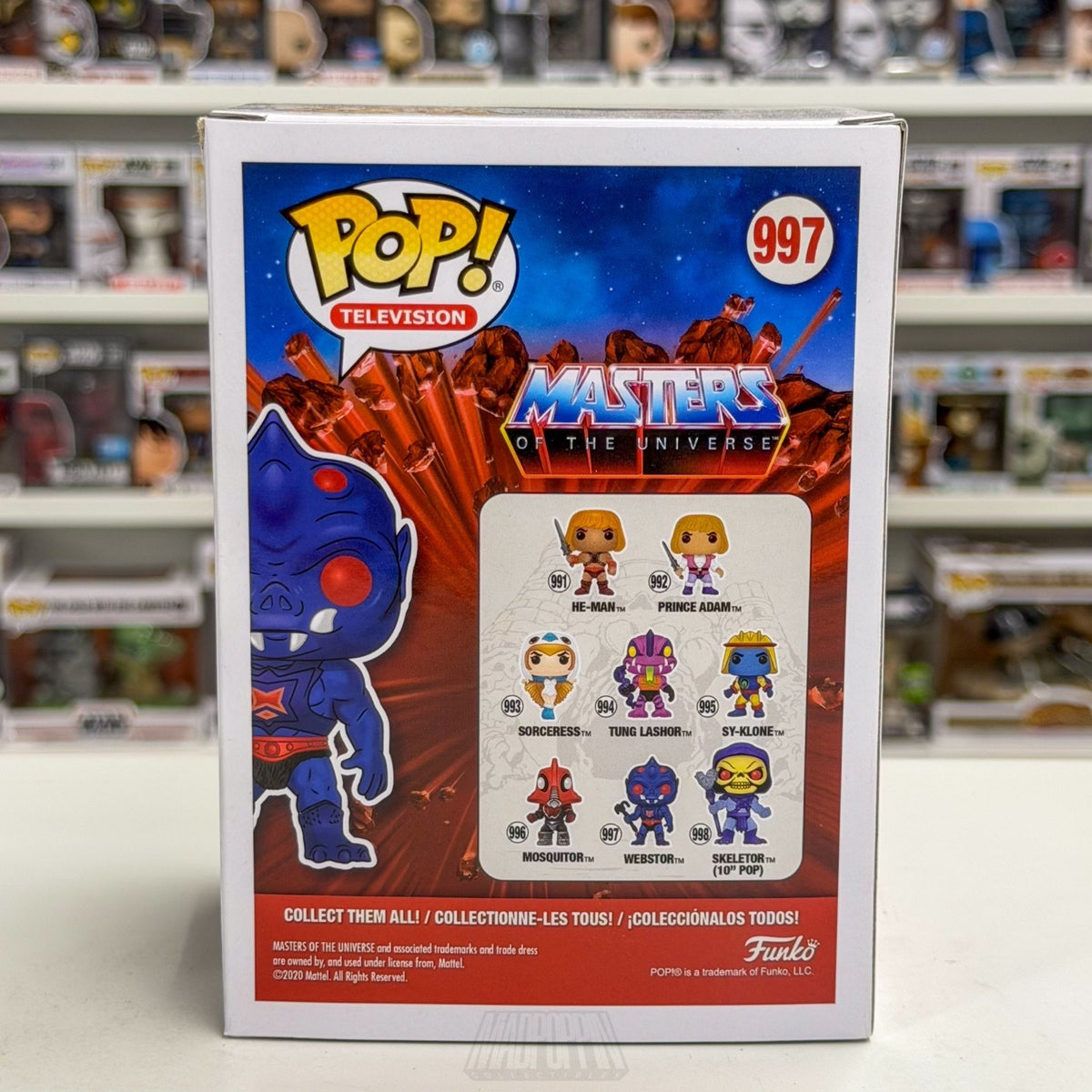 Funko Pop TV Masters of the Universe MOTU Webstor 997 Cartoon 80s Vinyl Figure