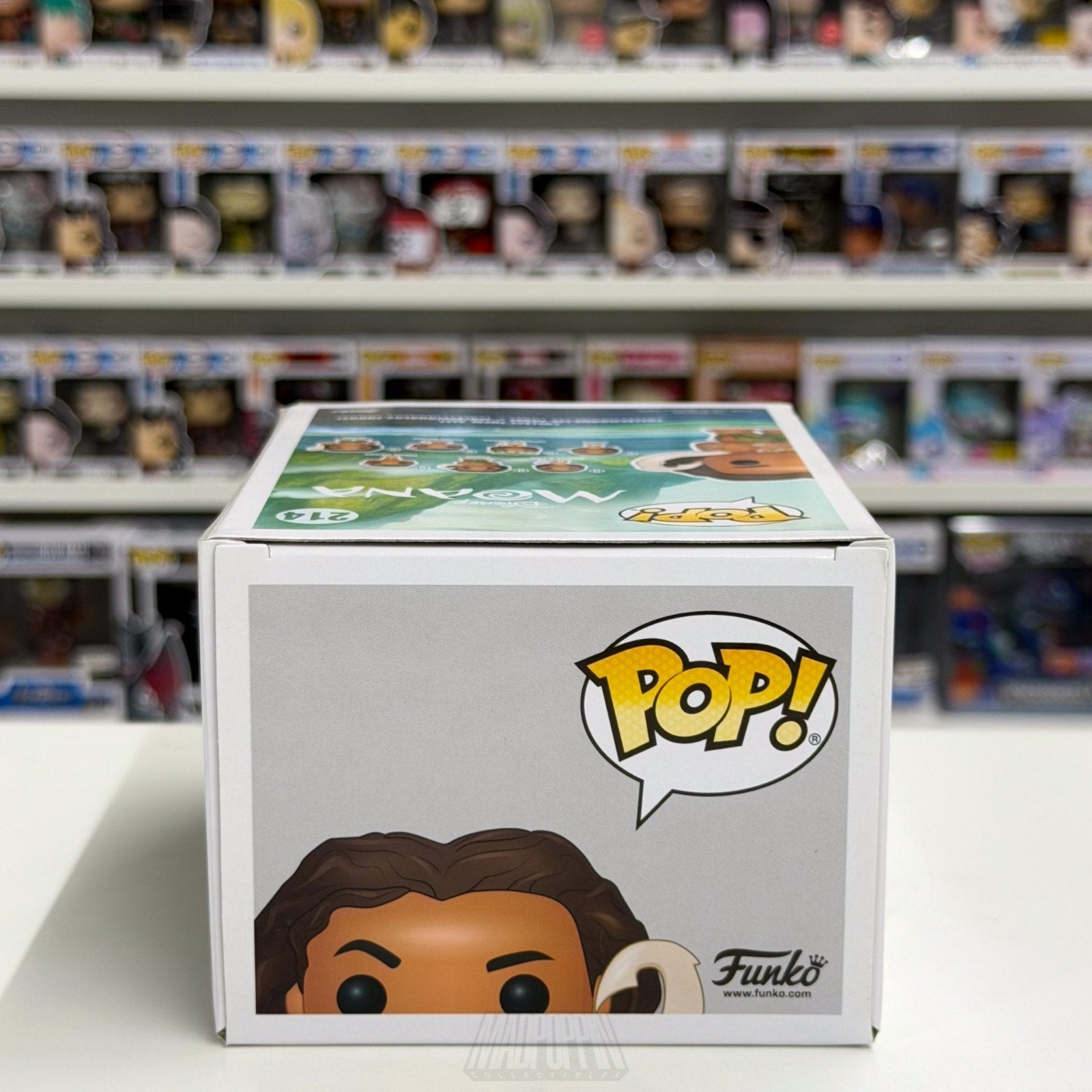 Funko Pop Disney Moana Maui w/Hook 214 Rock Polynesian Demigod Toy Vinyl Figure
