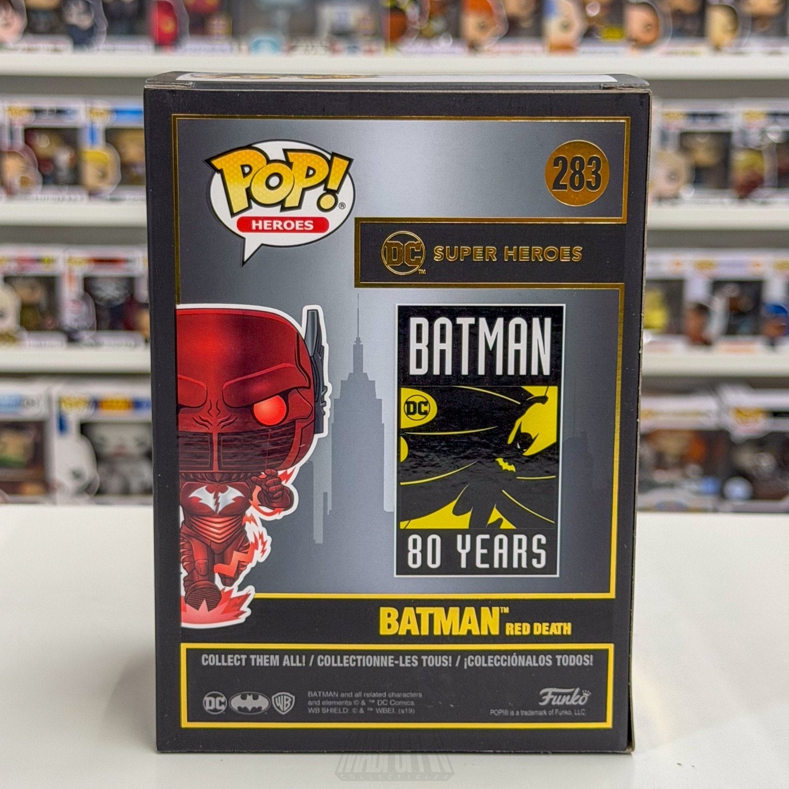 Funko Pop DC Heroes Batman Red Death PX 283 Earth 52 Villain Speed Force Figure