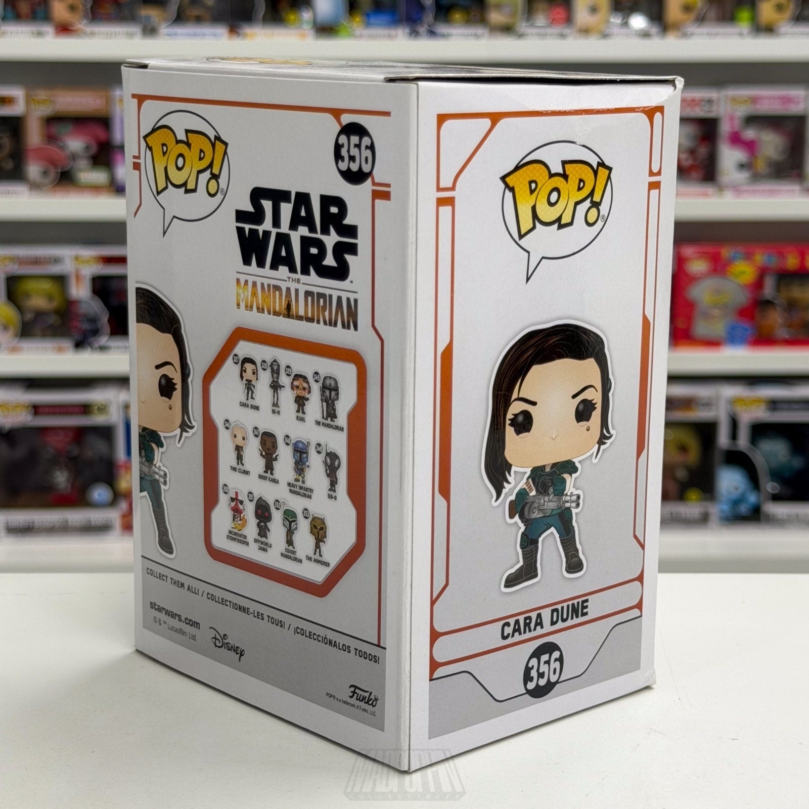 Funko Pop Star Wars The Mandalorian Cara Dune Heavy Blaster FYE 356 Vinyl Figure