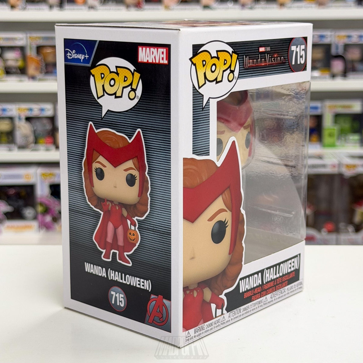 Funko Pop Marvel WandaVision Halloween Wanda 715 MCU Scarlet Witch Vinyl Figure