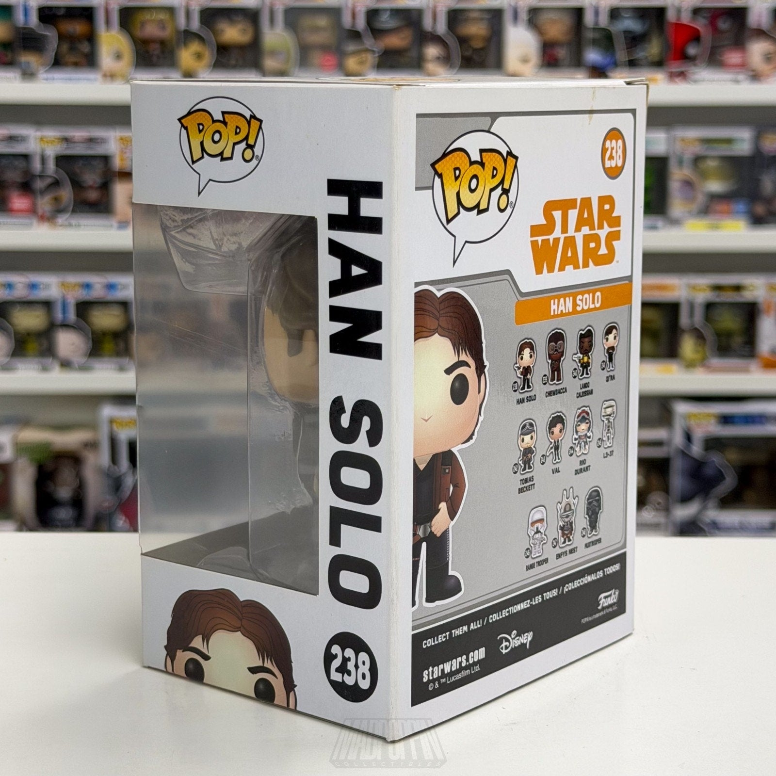 Funko Pop Star Wars Han Solo 238 Origin Story Pilot Smuggler Toy Vinyl Figure