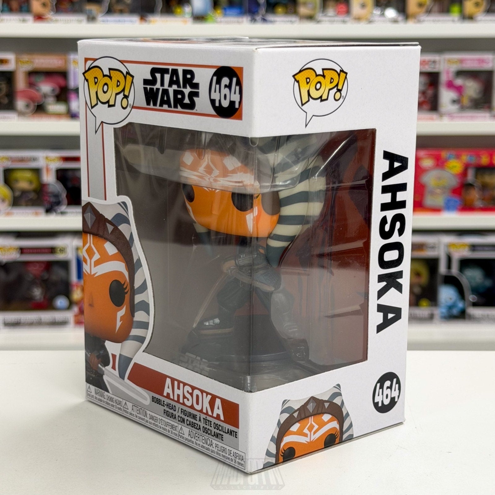 Funko Pop Star Wars The Mandalorian Ahsoka Tano w/Sabers 464 Jedi Vinyl Figure