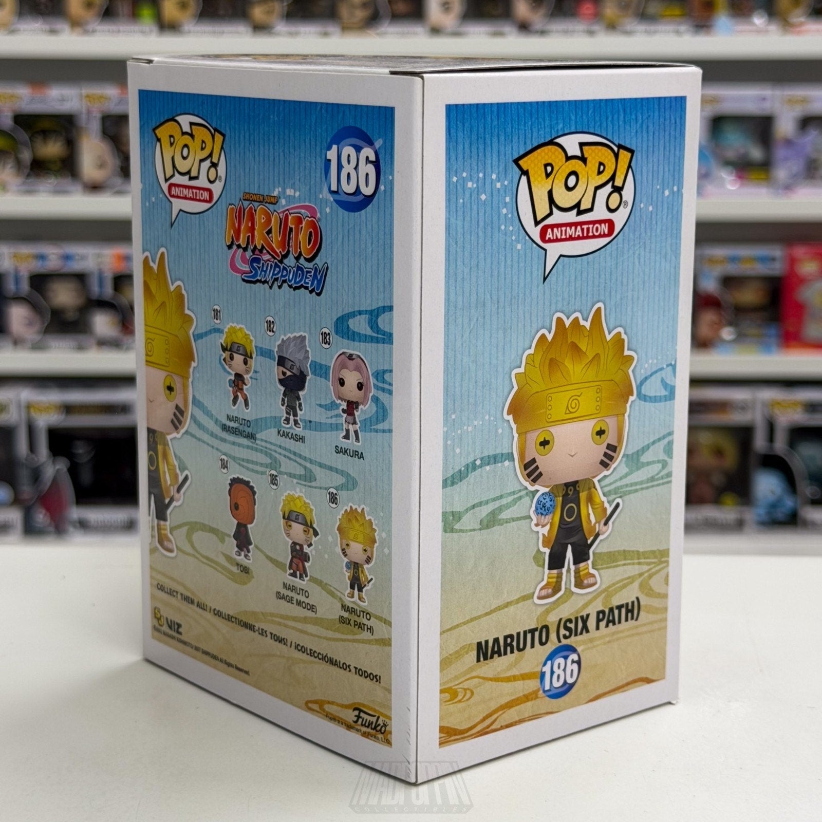 Funko Pop Anime Naruto Uzumaki Six Path Glow Hot Topic 186 Manga Vinyl Figure
