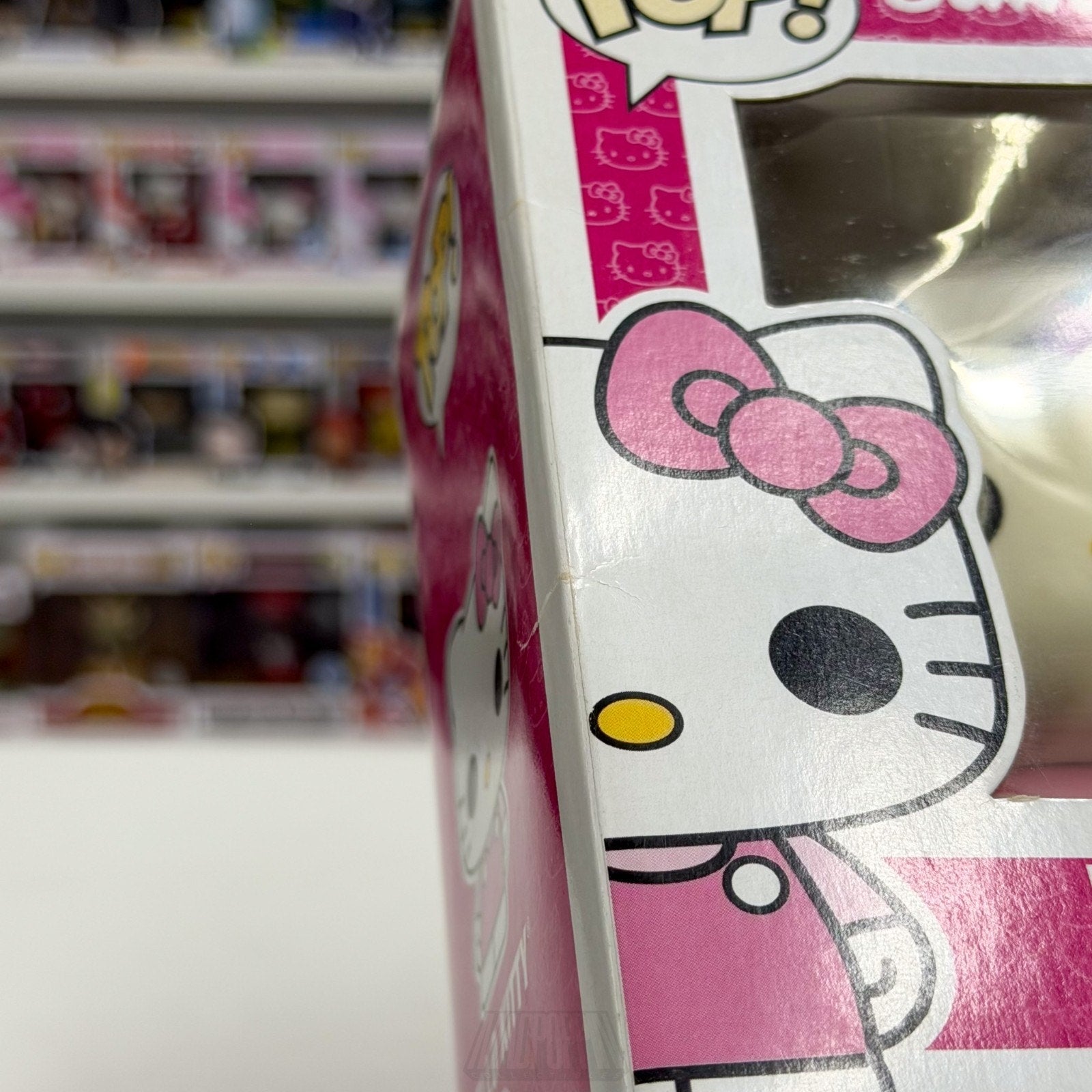 Funko Pop Sanrio Hello Kitty w/Bow 01 Pink Outfit Vaulted RARE Toy Vinyl Figure