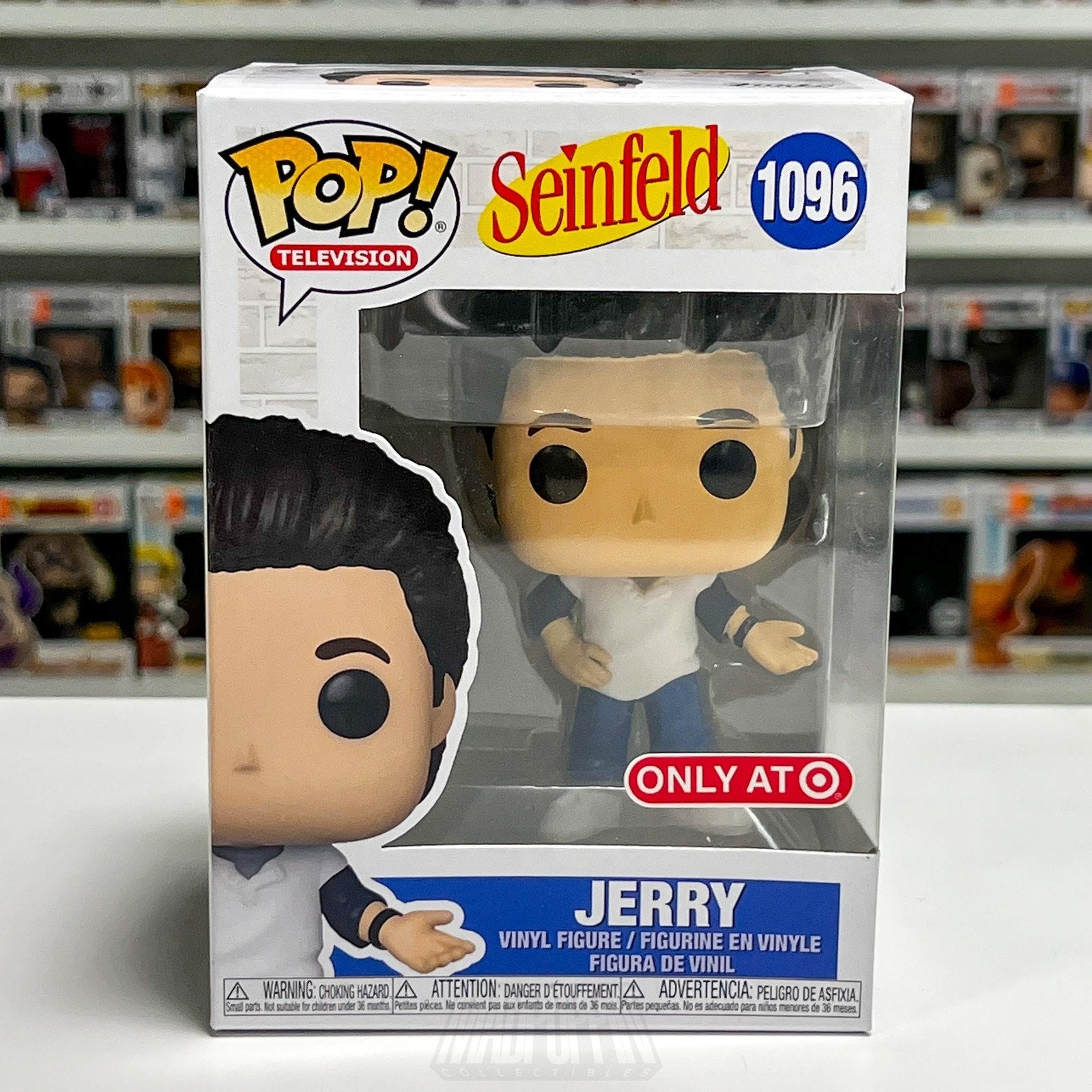 Funko Pop TV Seinfeld Jerry Target Exclusive 1096 Comedy Sitcom Toy Vinyl Figure