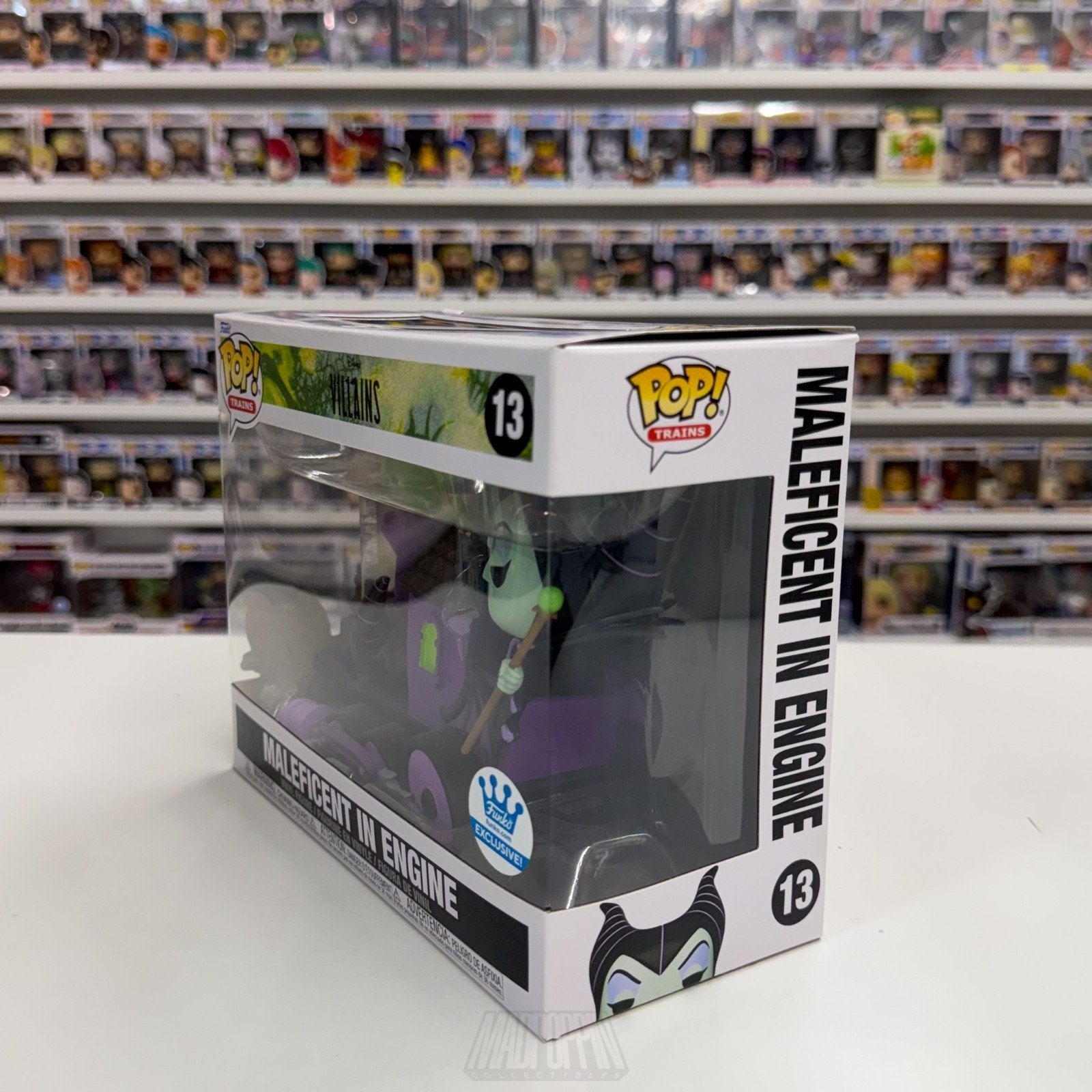 Funko Pop Trains Disney Villains Maleficent in Engine 13 Sleeping Beauty Figure