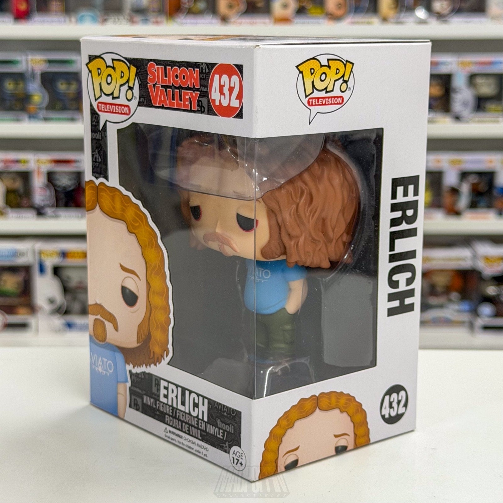Funko Pop TV Silicon Valley Erlich Bachman 432 HBO Comedy Show Vinyl Toy Figure