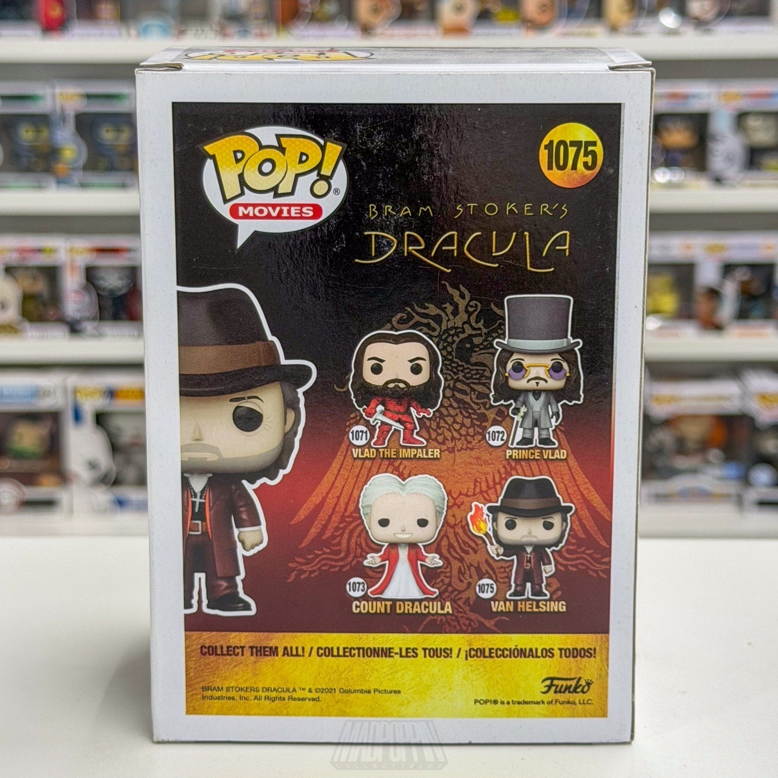 Funko Pop Movies Bram Stokers Dracula Van Helsing 1075 Horror Vampire Toy Figure