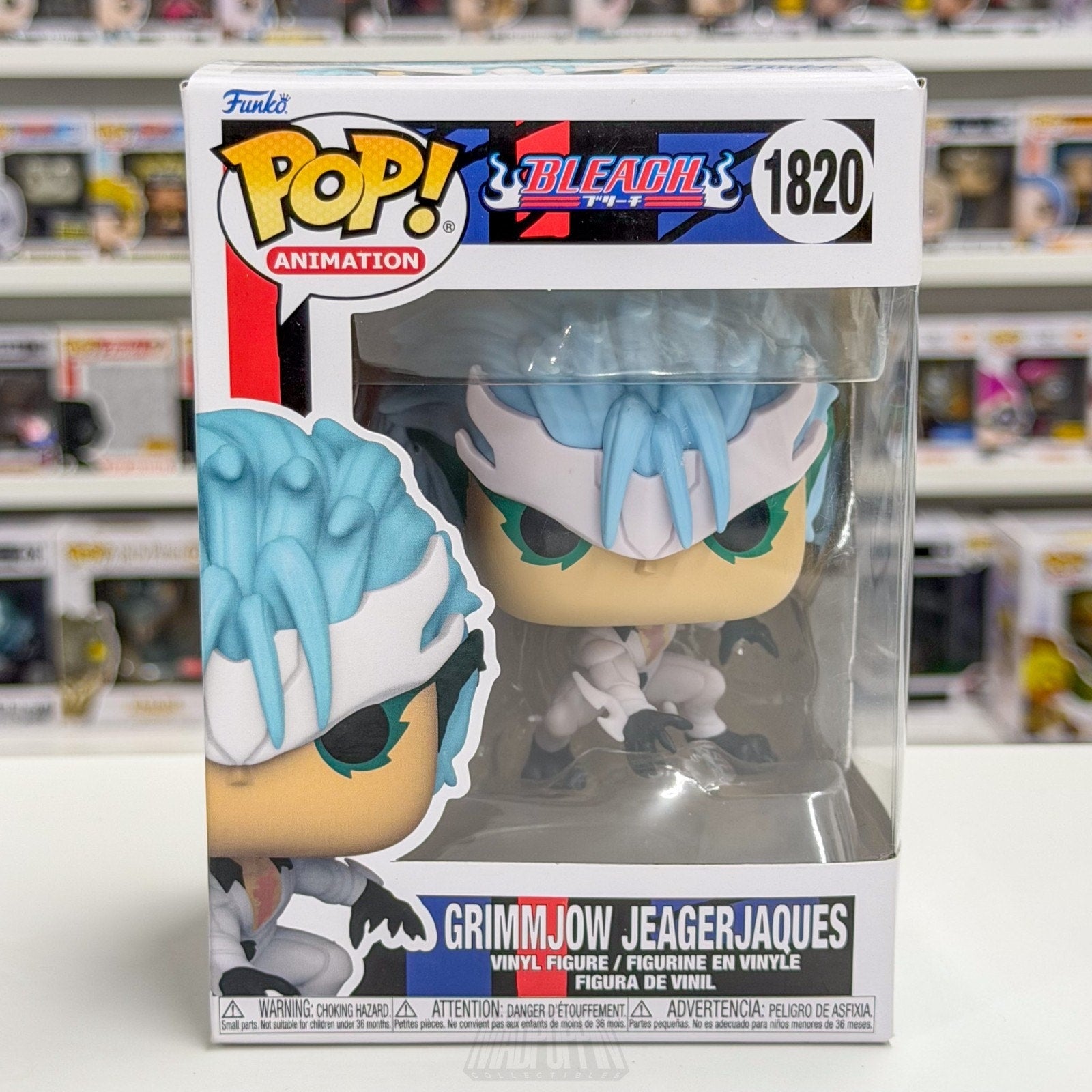 Funko Pop Anime Bleach Grimmjow Jeagerjaque 1820 Japanese Manga Toy Vi