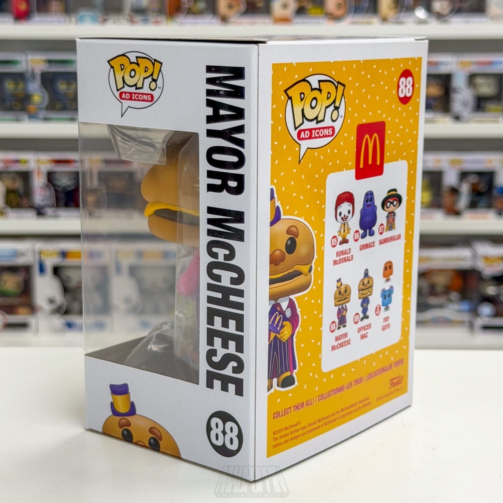 Funko Pop Ad Icons McDonalds Mayor McCheese 88 Burger Fast Food Toy Vinyl Figure