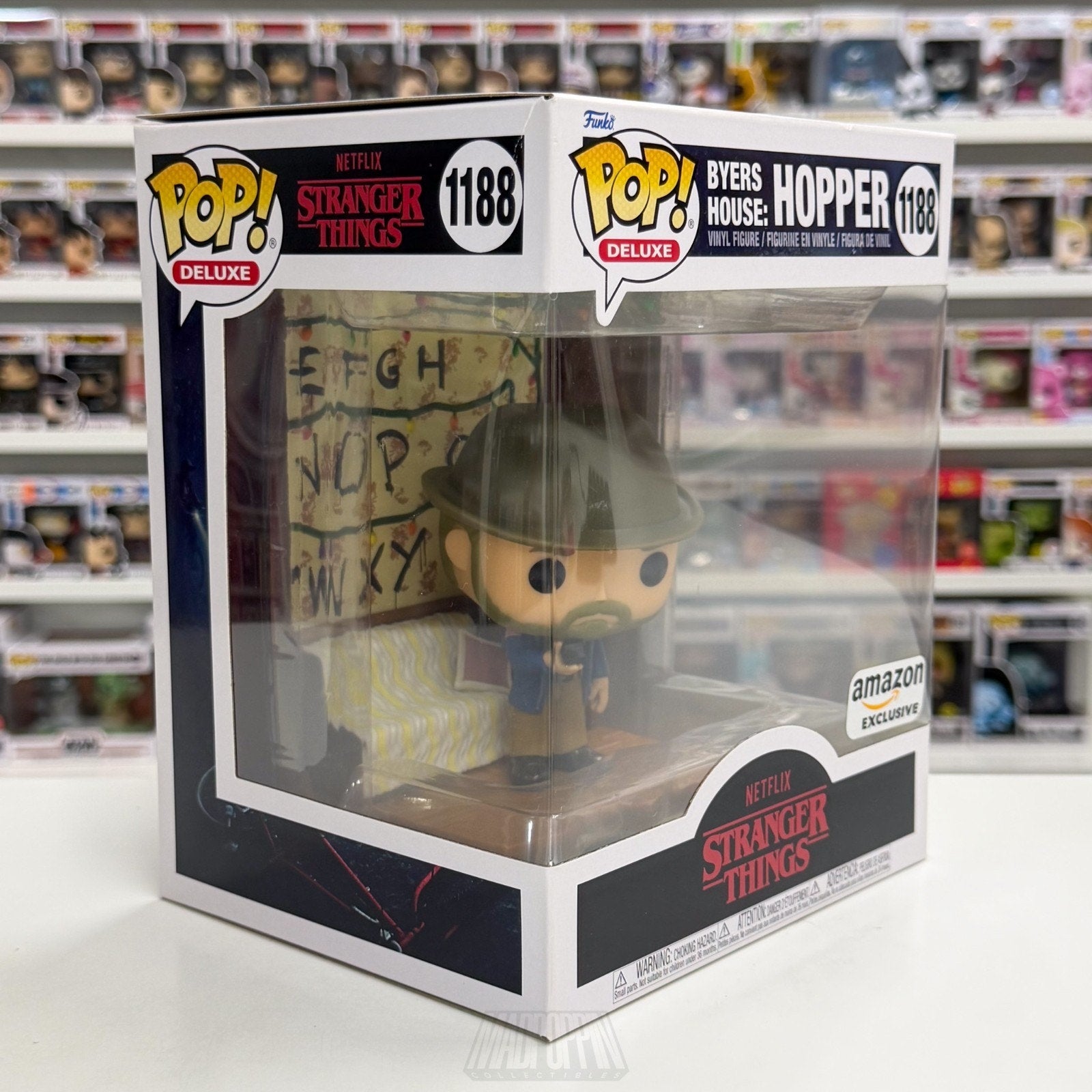 Funko Pop TV Deluxe Stranger Things Byers House Hopper Amazon 1188 Vinyl Figure