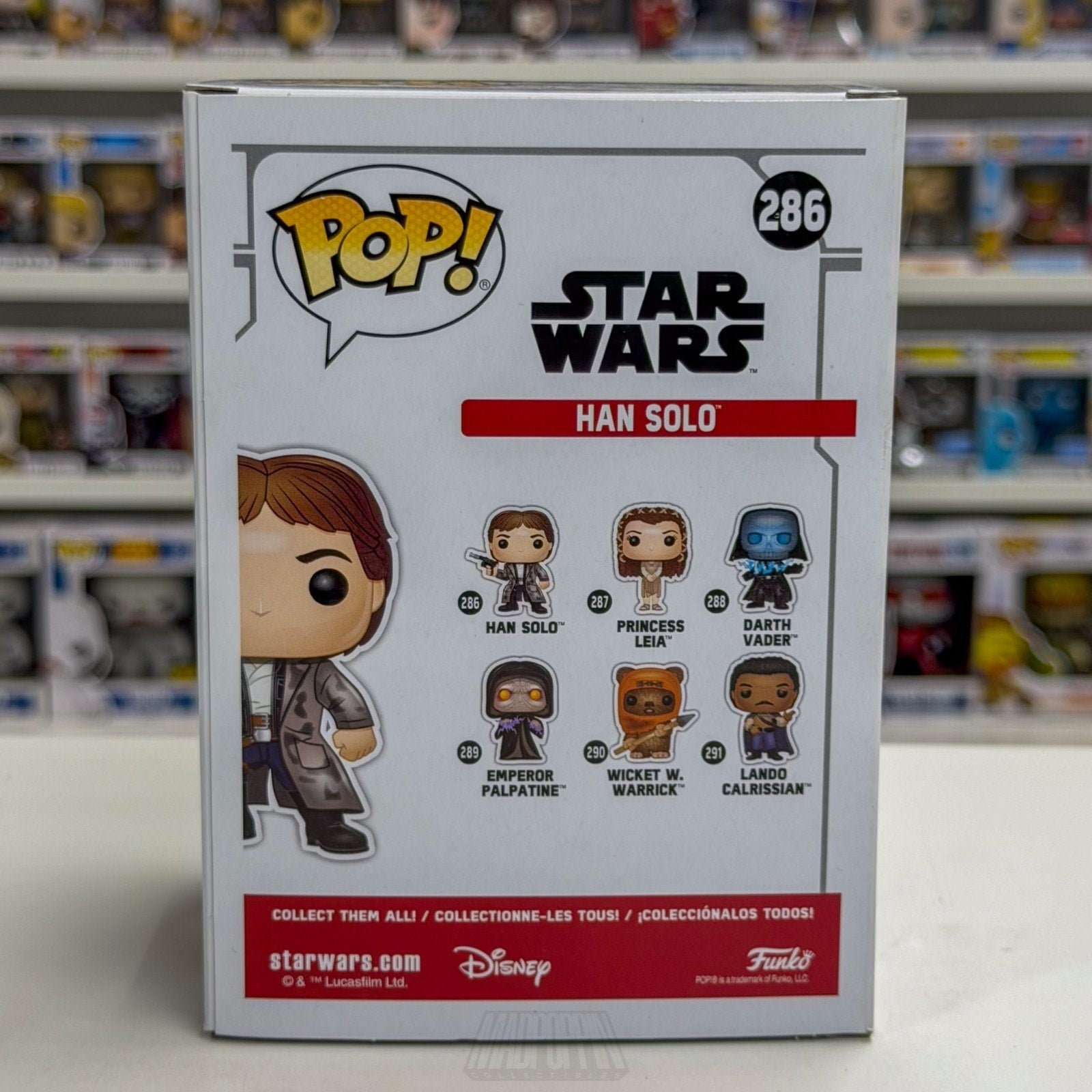 Funko Pop Star Wars Return of the Jedi Han Solo Endor 286 Smuggler Vinyl Figure
