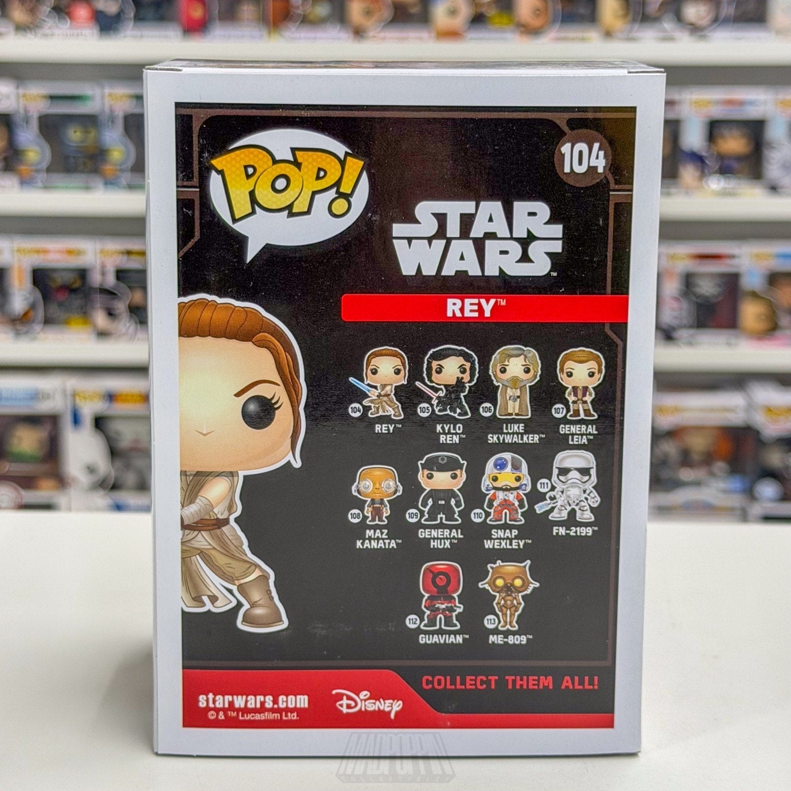Funko Pop Star Wars Episode VII Force Awakens Rey Starkiller Duel 104 Toy Figure