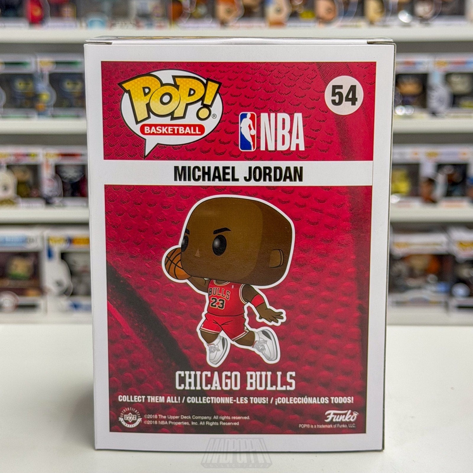 Funko Pop NBA Basketball Chicago Bulls Michael Jordan Slm Dunk 54 Vinyl Figure