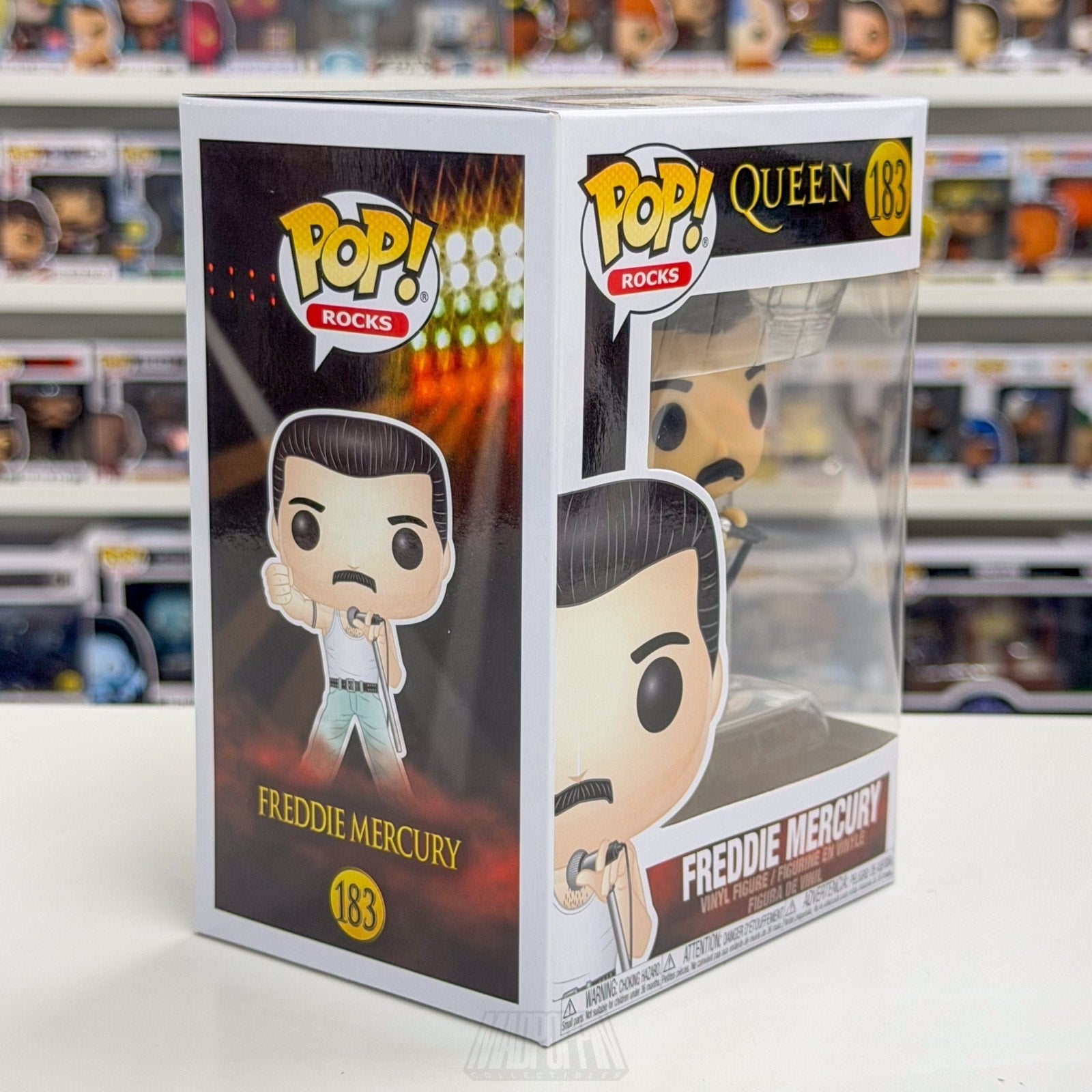 Funko Pop Rocks Queen Freddie Mercury Live Aid 183 British London Vinyl Figure