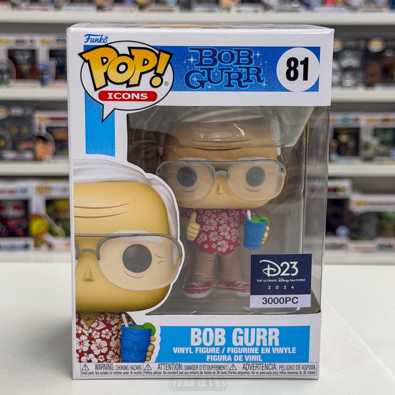 Funko Pop Disney Icons Bob Gurr Original Imagineer D23 Exclusive 81 Vinyl Figure