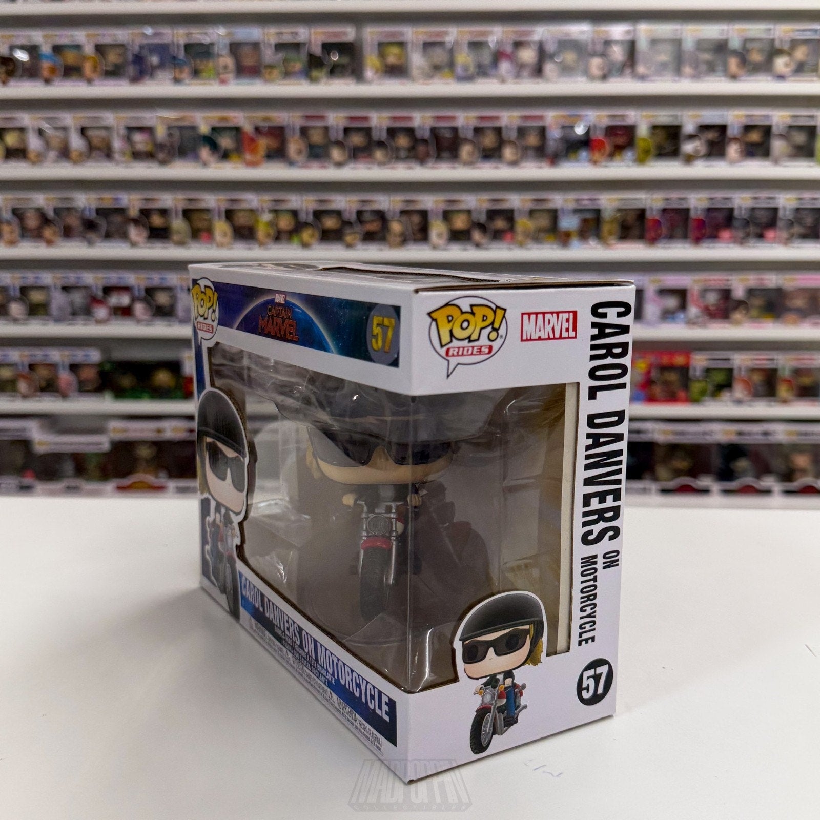 Funko Pop Rides Marvel Captain Carol Danvers on Motorcycle 57 Toy Vinyl Figure