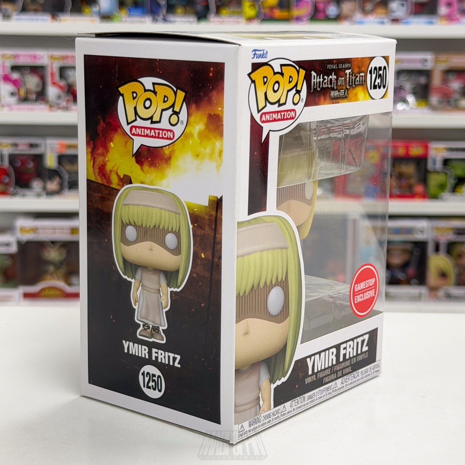Funko Pop Anime Attack on Titan Ymir Fritz GameStop 1250 Japan Manga Toy Figure