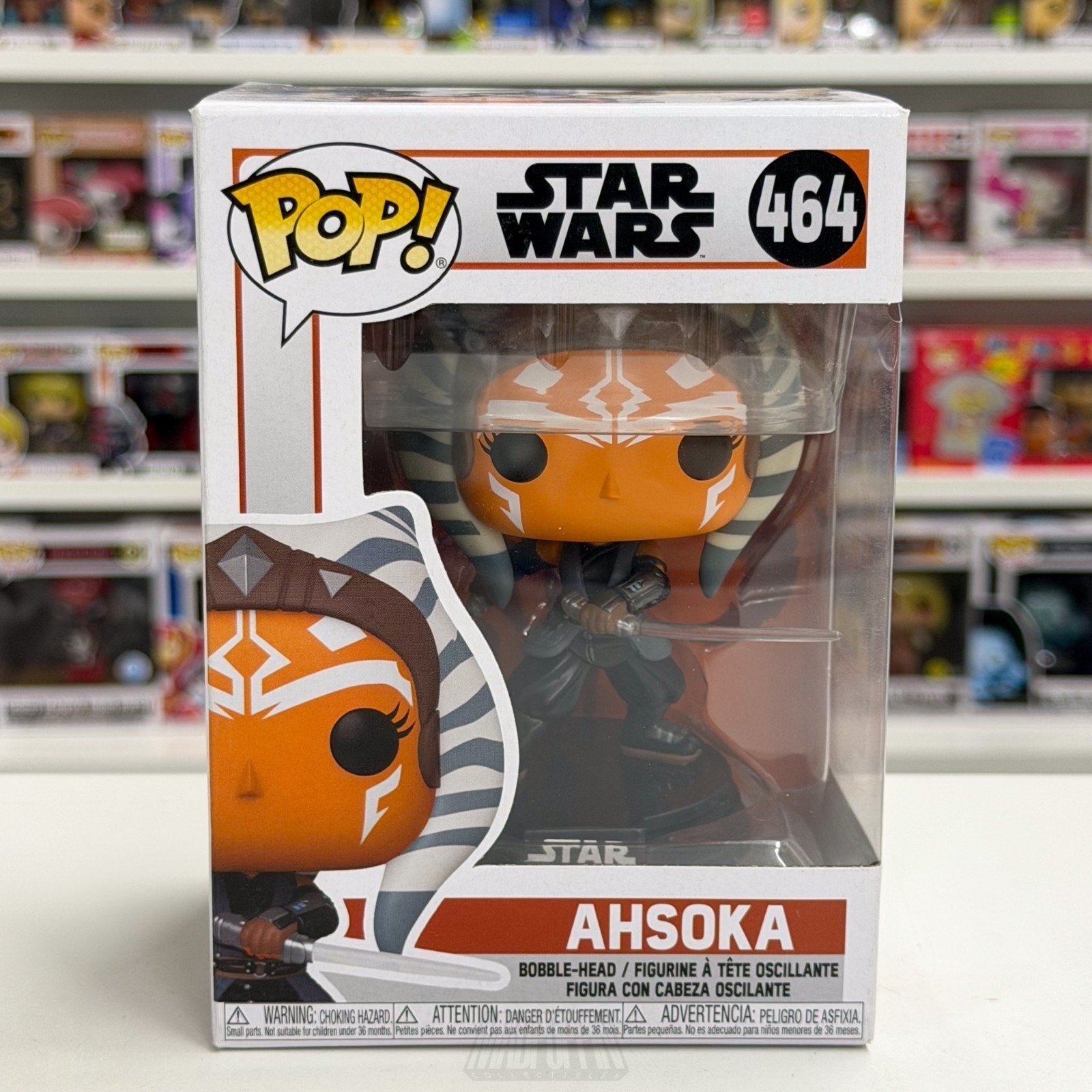 Funko Pop Star Wars The Mandalorian Ahsoka Tano w/Sabers 464 Jedi Vinyl Figure