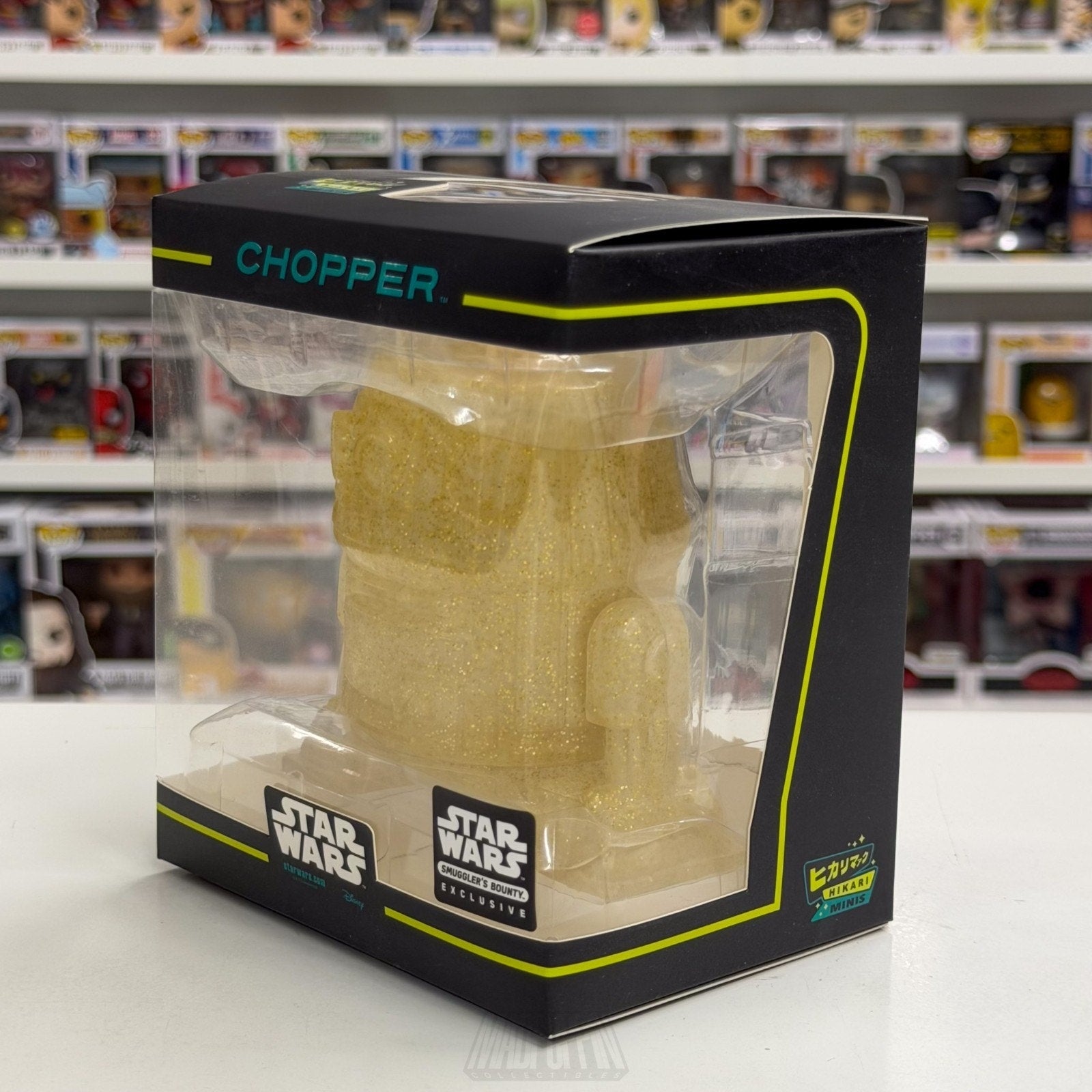Funko Hikari Mini XS Star Wars Smugglers Bounty Rebels Chopper Gold Glitter Toy