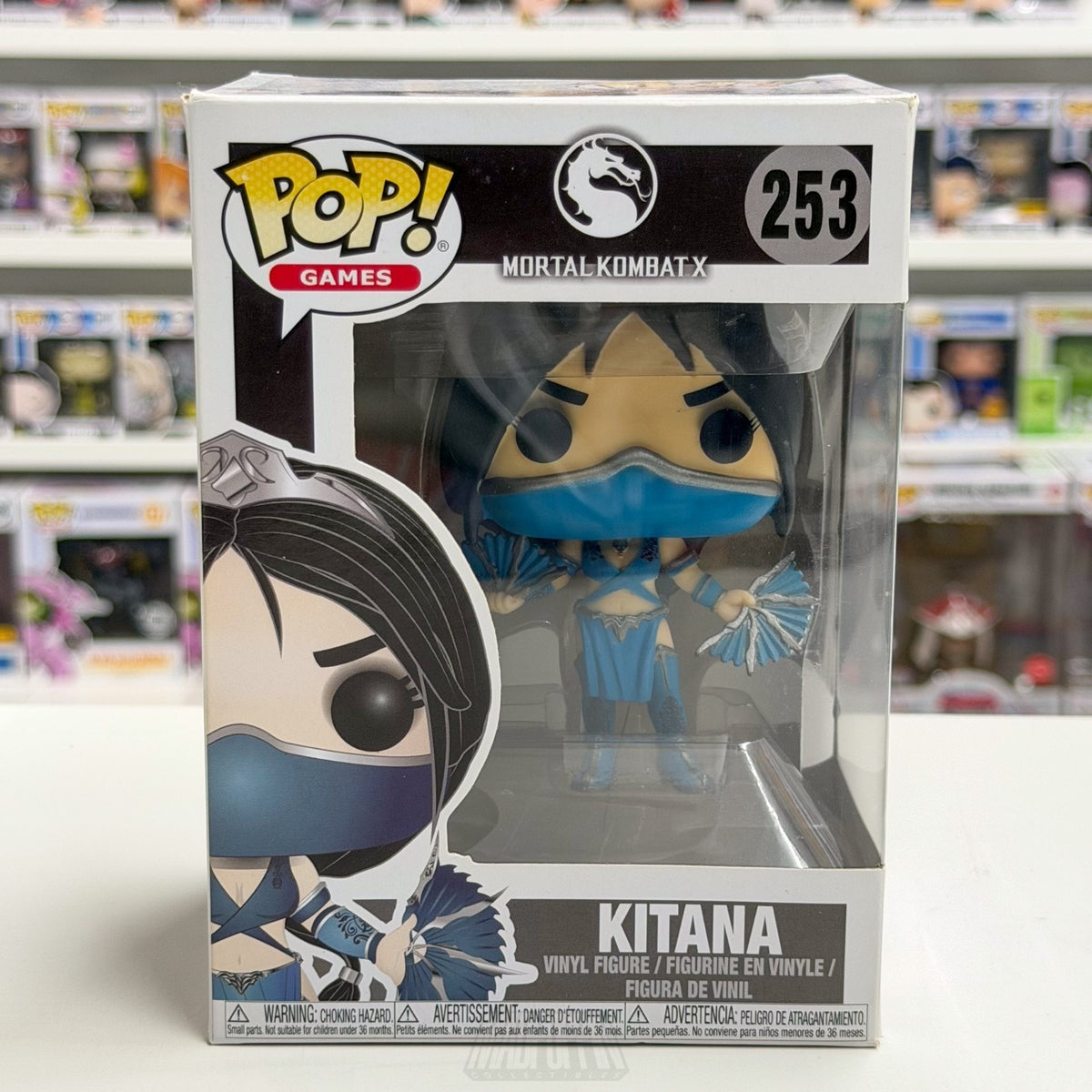 Funko Pop Games Mortal Kombat X Princess Kitana 253 Fighting Toy Vinyl Figure