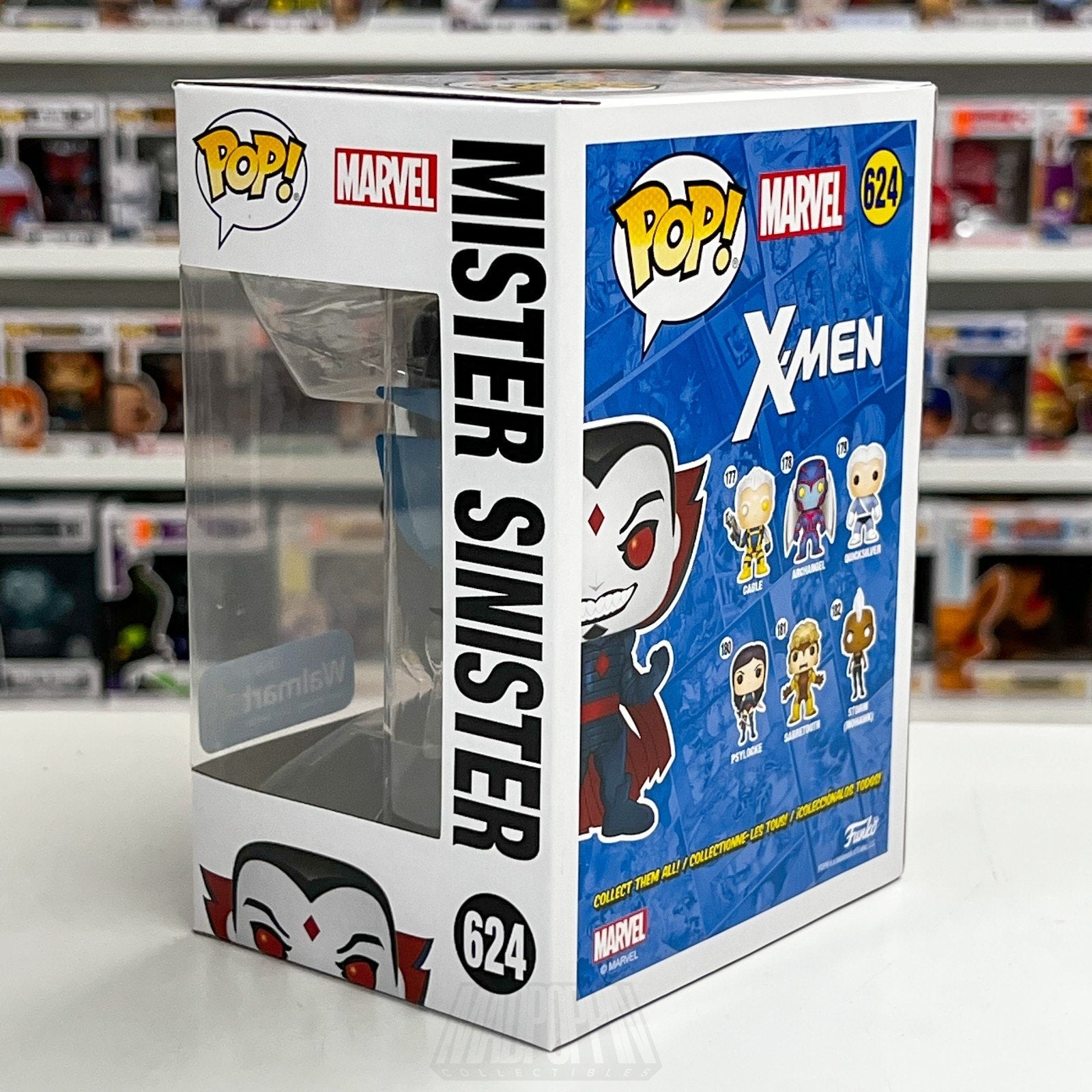 Funko Pop Marvel X-Men Mister Sinister Metallic Walmart 624 Villain Vinyl Figure