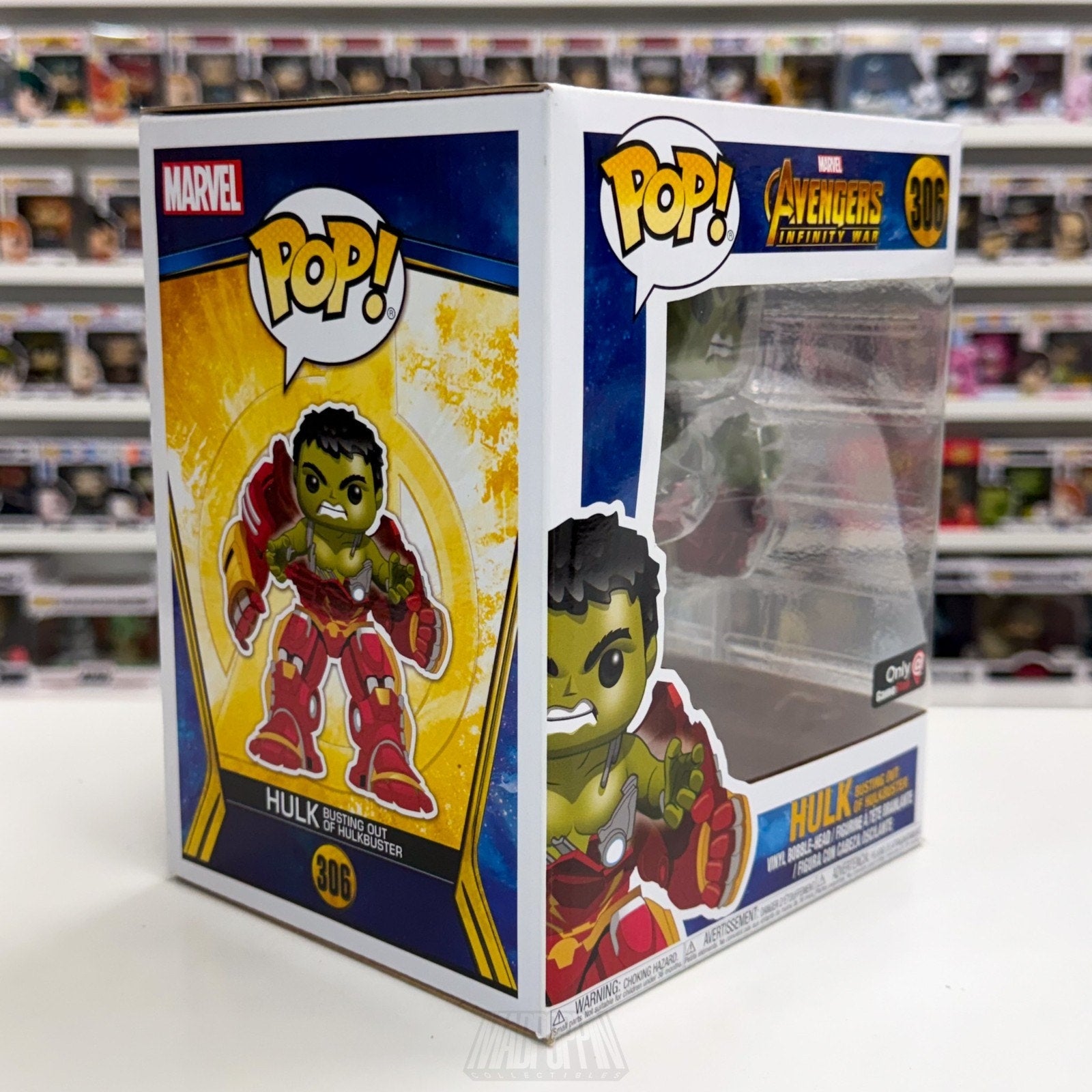 Funko Pop Marvel Avengers Infinity War Hulkbuster GameStop 306 Vinyl 6" Figure