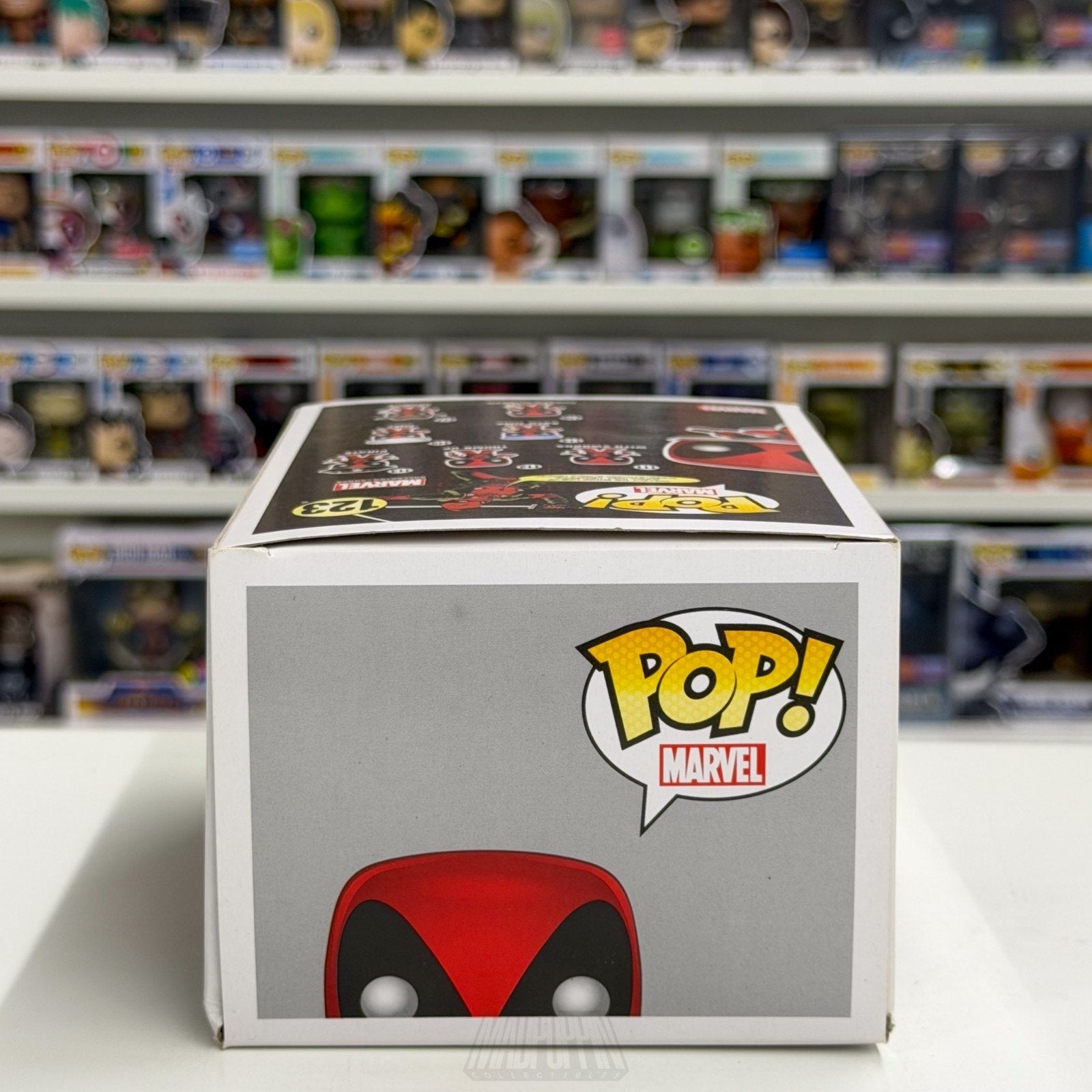 Funko Pop Marvel Collector Corps Deadpool Leaping w/Sword 123 Toy Vinyl Figure