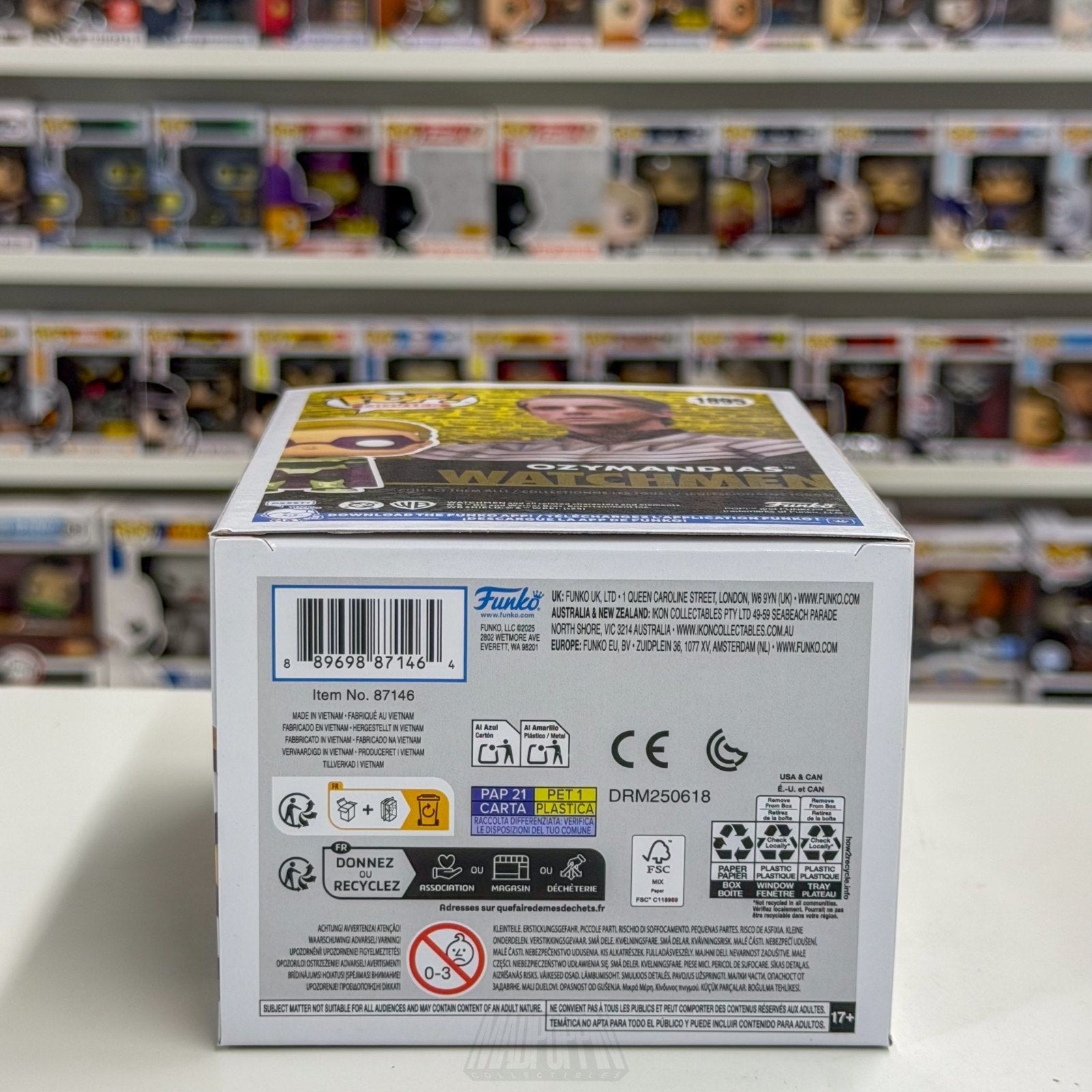 Funko Pop DC Comics Movies Watchmen Ozymandias Exclusive 1895 Toy Vinyl Figure
