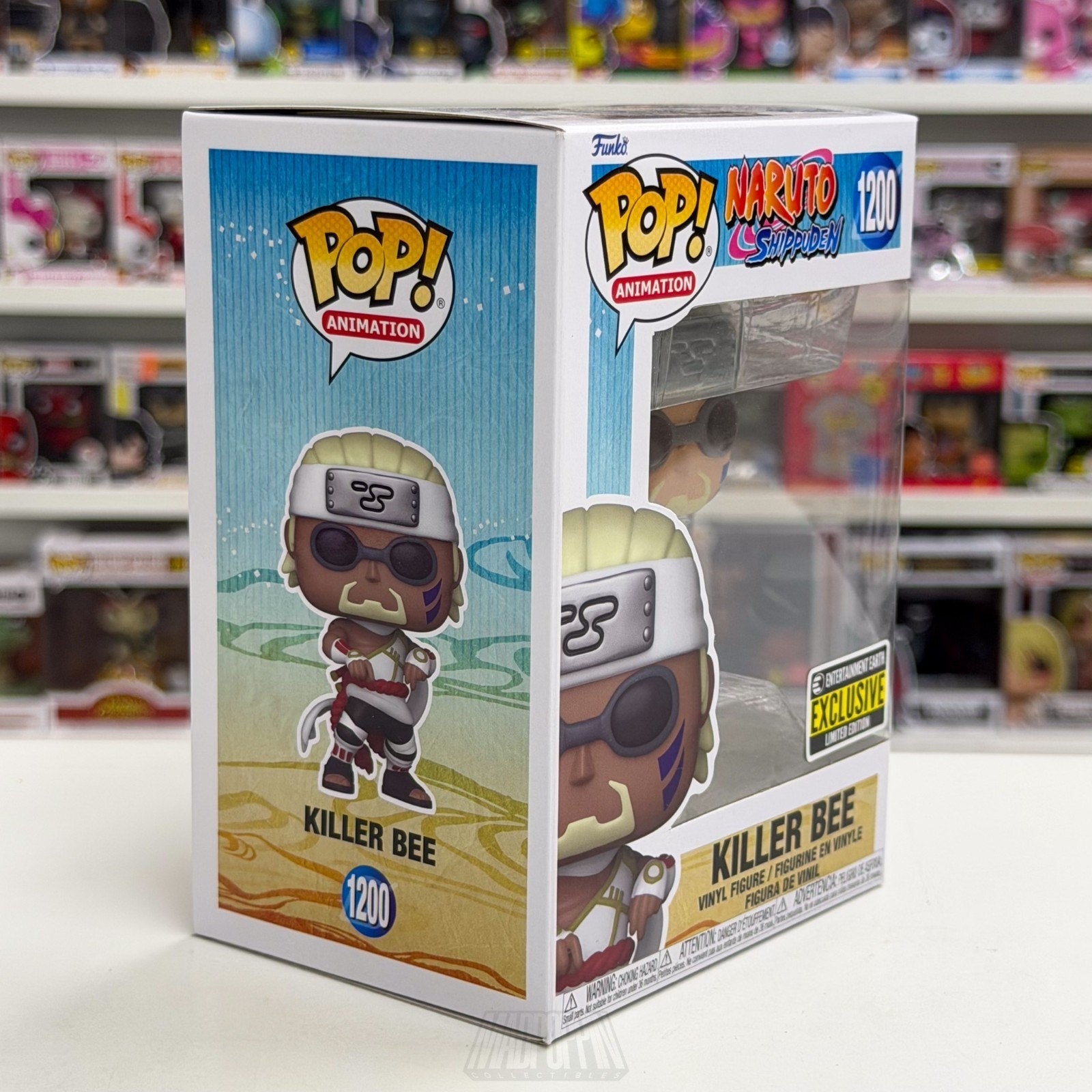 Funko Pop Anime Naruto Killer Bee Entertainment Earth 1200 Manga Vinyl Figure