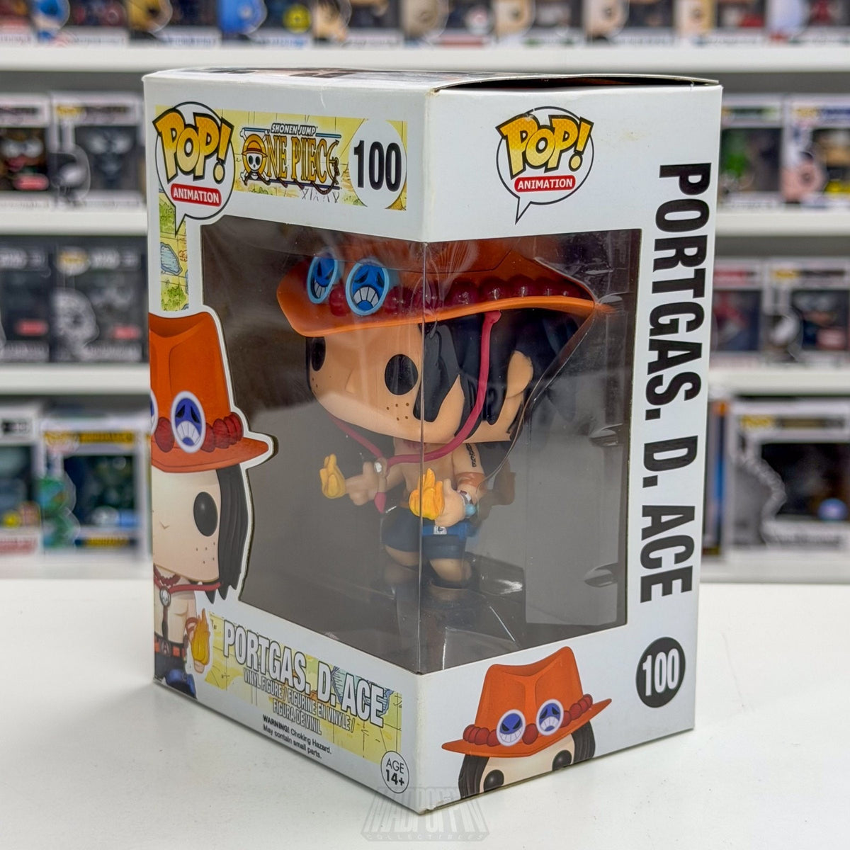 Funko Pop Anime One Piece Portgas D Ace 100 ORIGINAL 2016 RELEASE Manga Figure