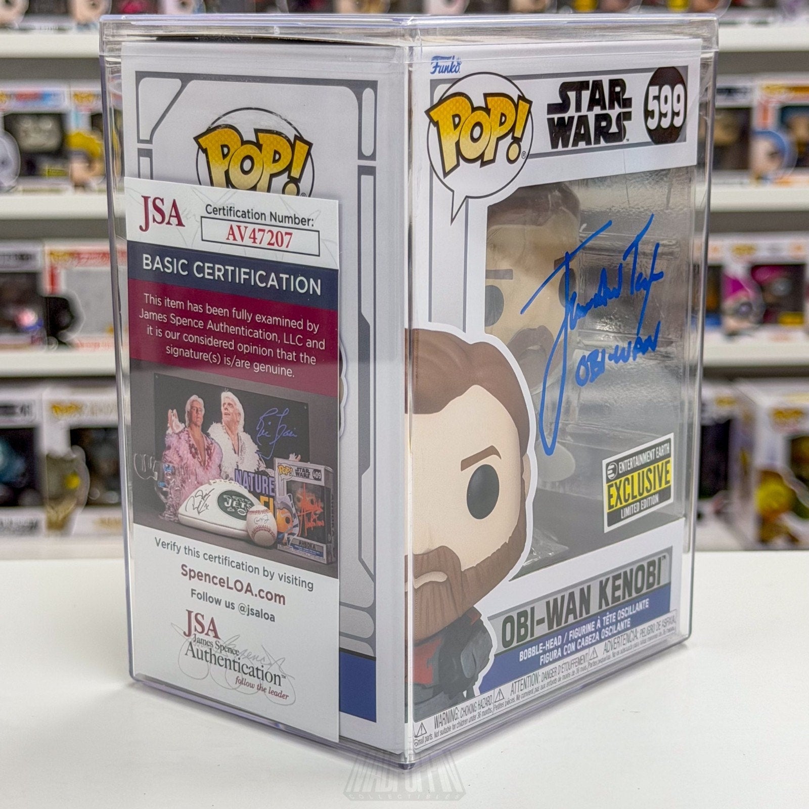Funko Pop Star Wars Obi-Wan Kenobi Signed James Taylor 599 JSA Toy Vinyl Figure