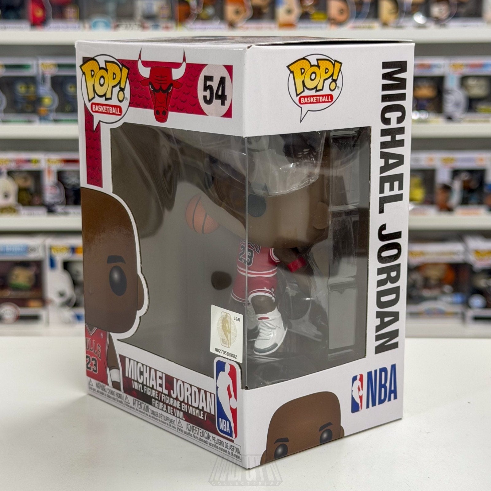 Funko Pop NBA Basketball Chicago Bulls Michael Jordan Slm Dunk 54 Vinyl Figure
