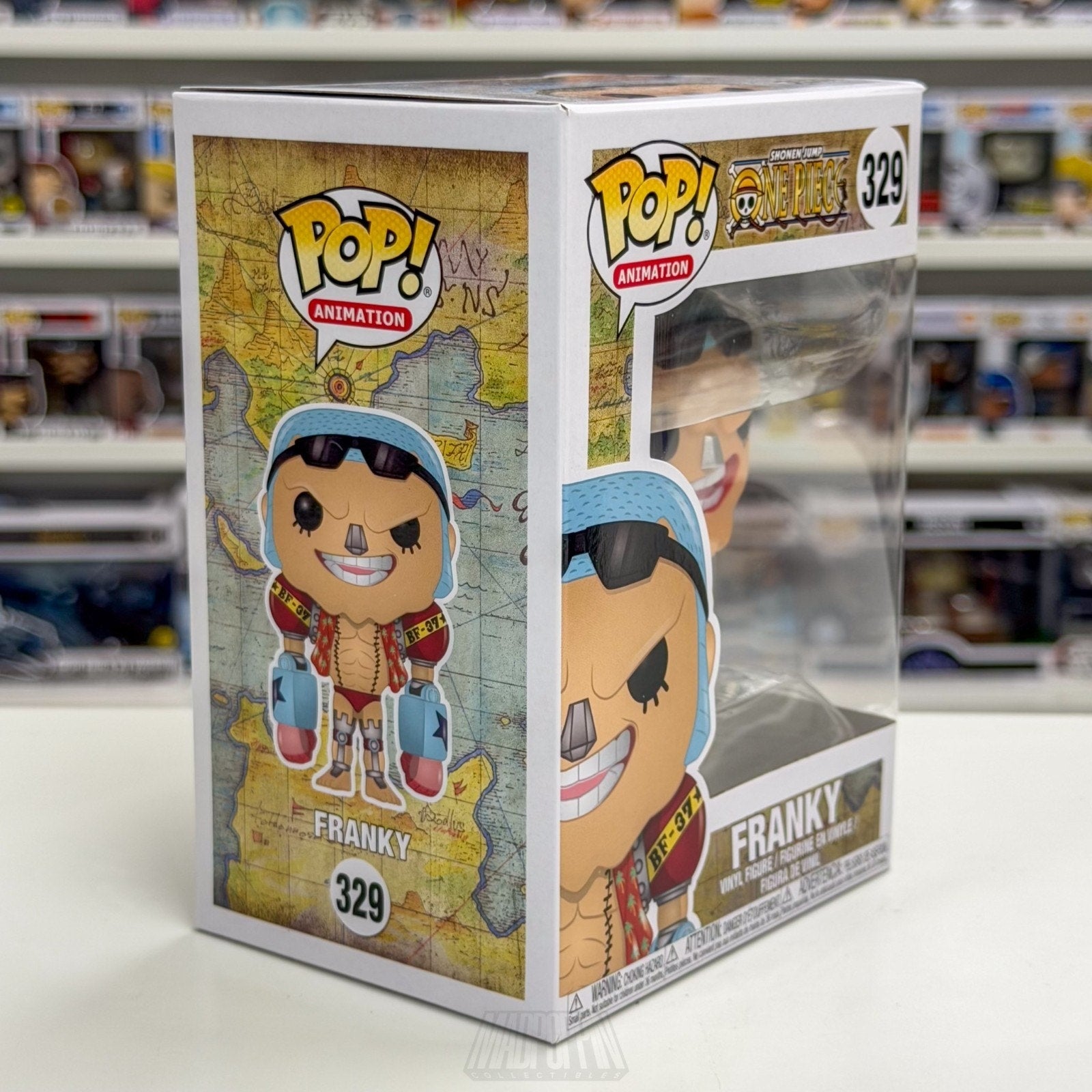Funko Pop Anime One Piece Franky Silver Nose 329 Japanese Manga Toy Vinyl Figure