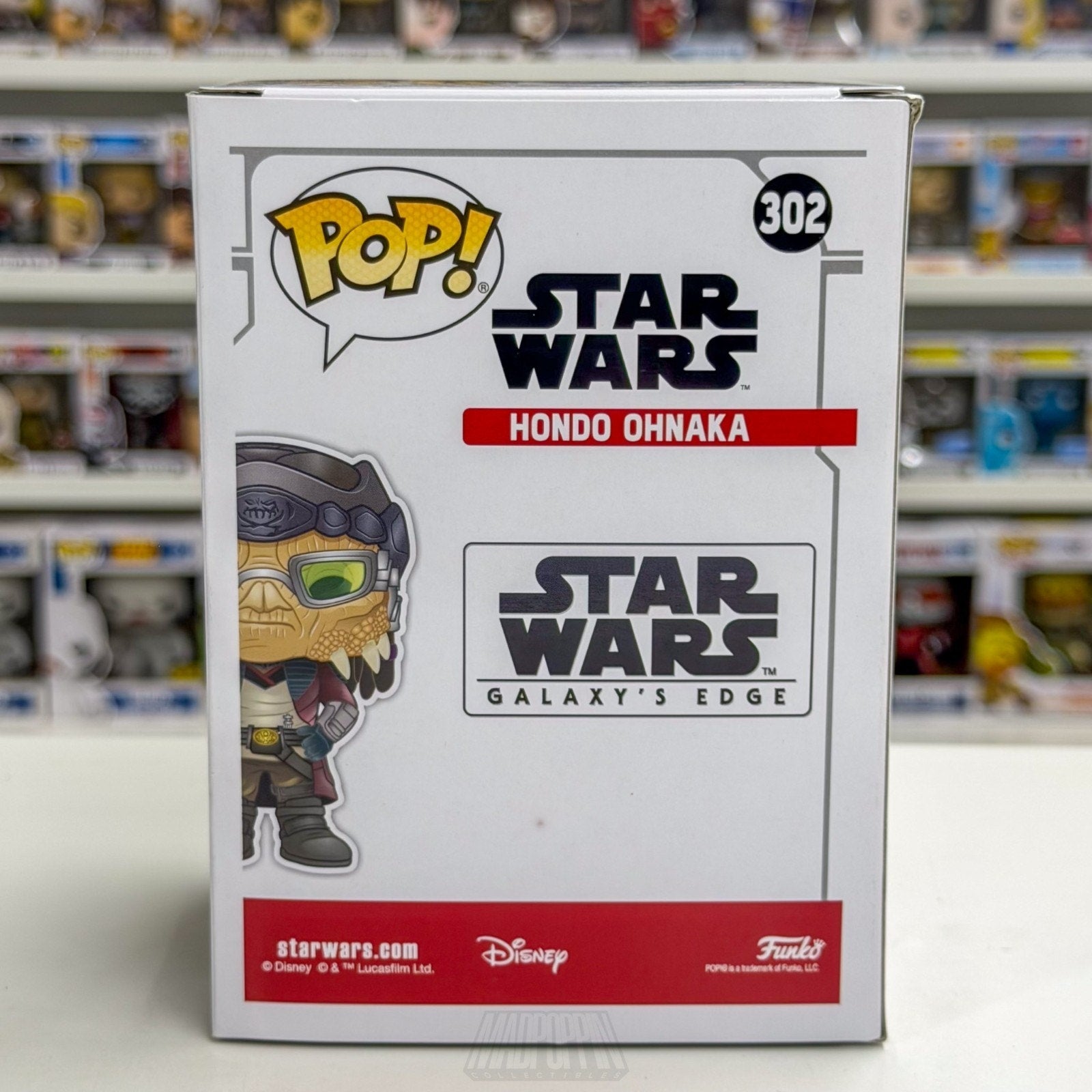 Funko Pop Star Wars Galaxy Edge Hondo Ohnaka Exclusive 302 Smuggler Vinyl Figure