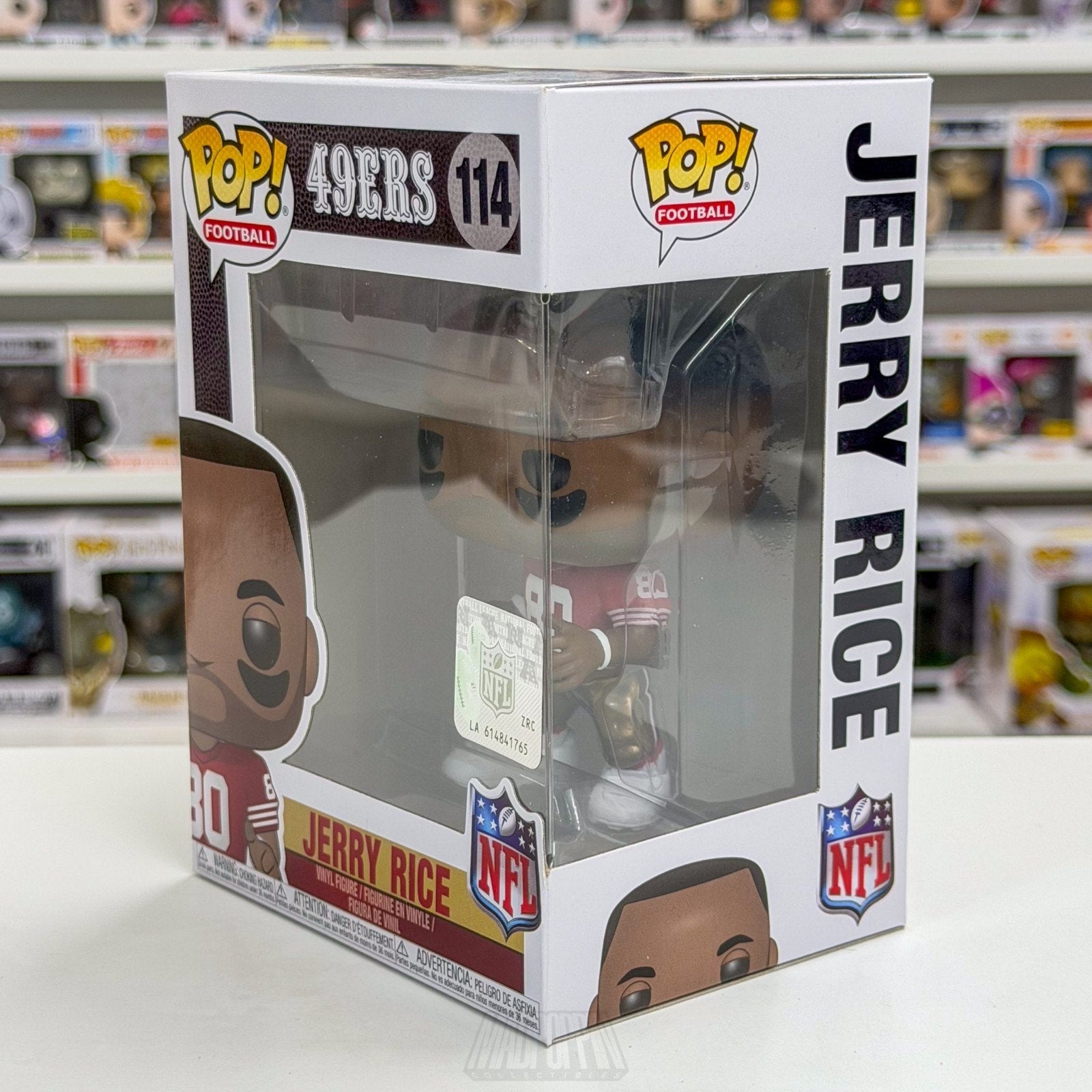 Funko Pop NFL Football San Francisco 49ers Jerry Rice 114 Vaulted Vinyl Figure