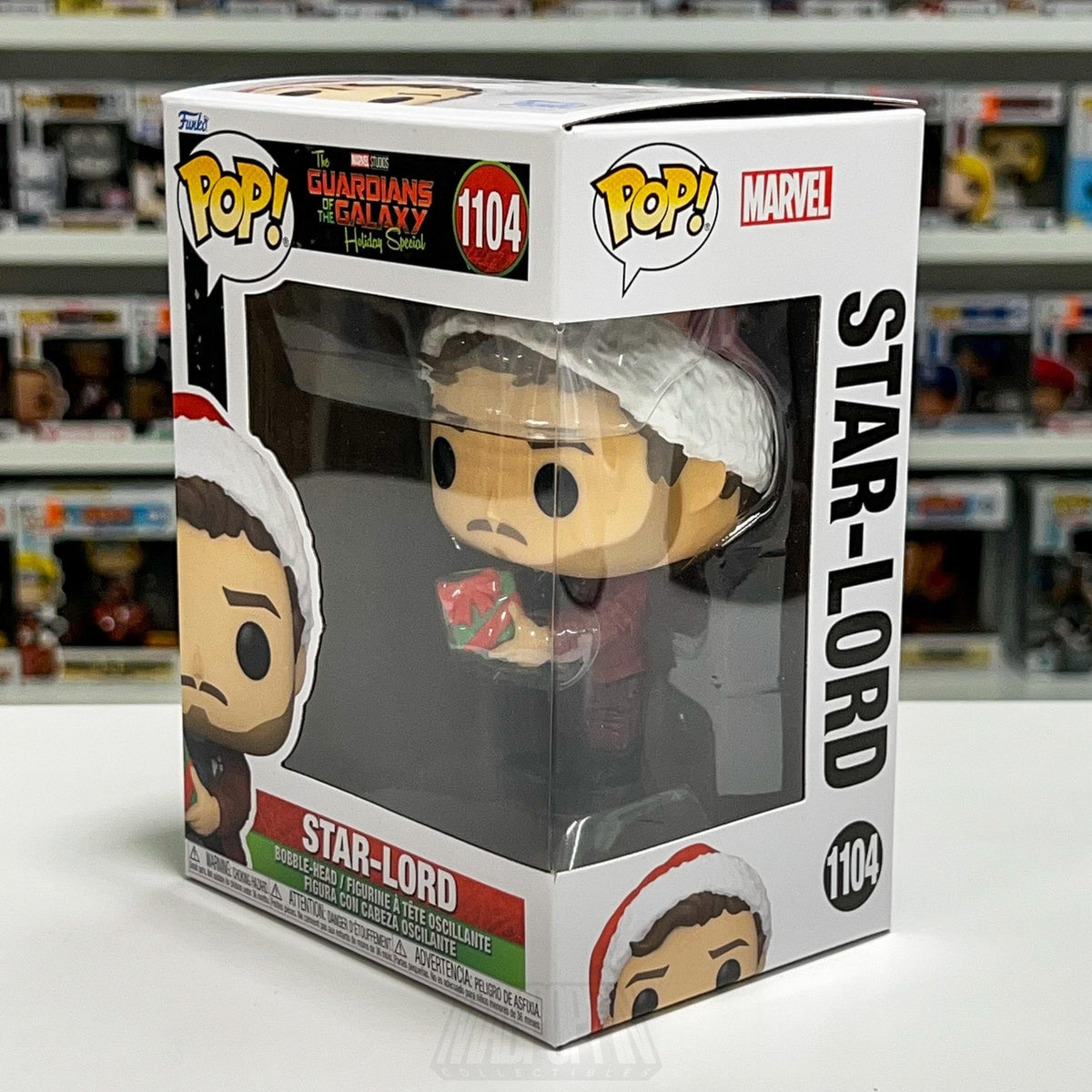 Funko Pop Marvel Star-Lord Guardians Galaxy Holiday Special #1104 BobbleHead Toy