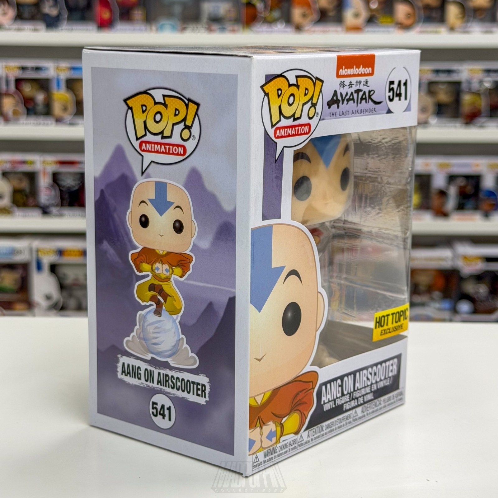 Funko Pop Animation Nickelodeon Avatar Aang On Airscooter Hot Topic 541 Figure