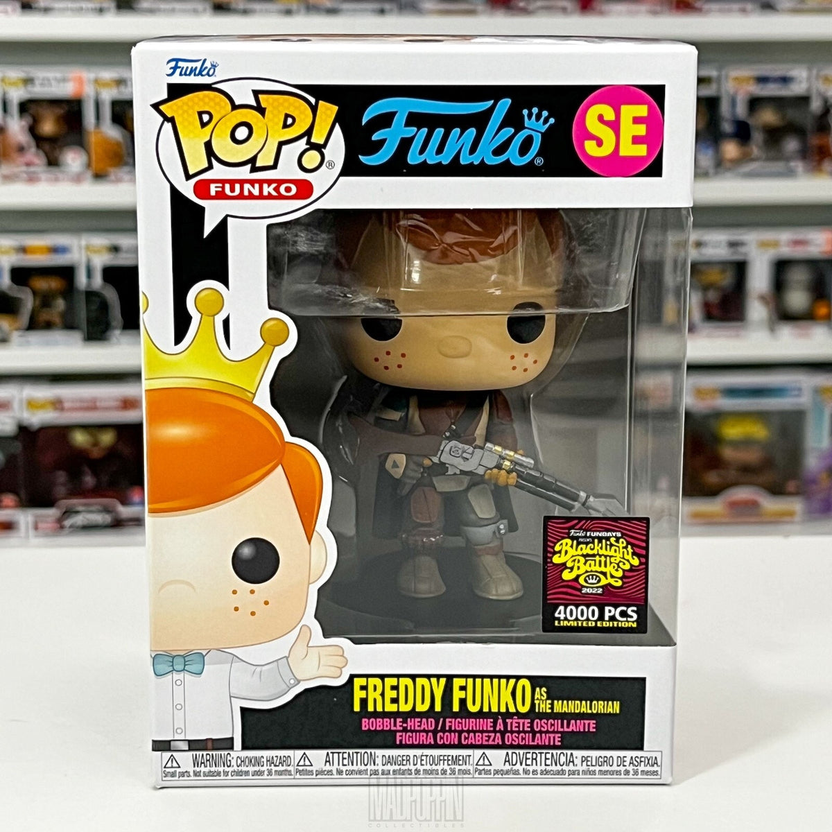 Funko Pop Fundays Blacklight Battle Freddy as Mandalorian Limited 4000 Pcs SE
