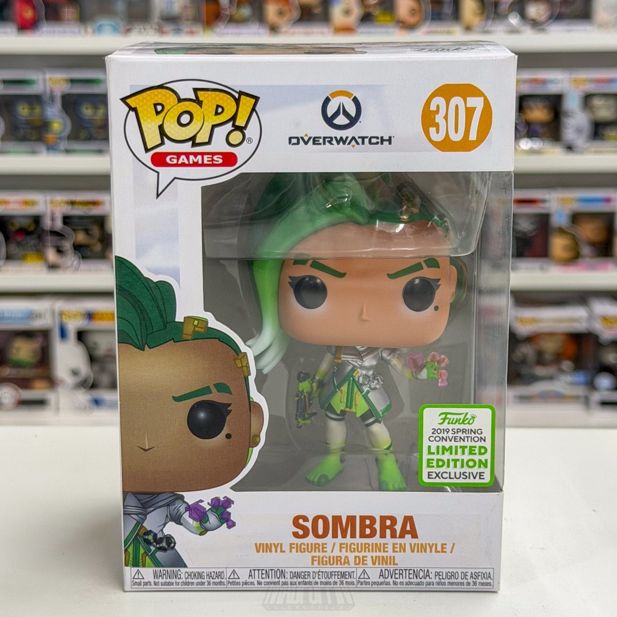 Funko Pop Video Games Overwatch Sombra ECCC Spring Con 307 Blizzard Vinyl Figure