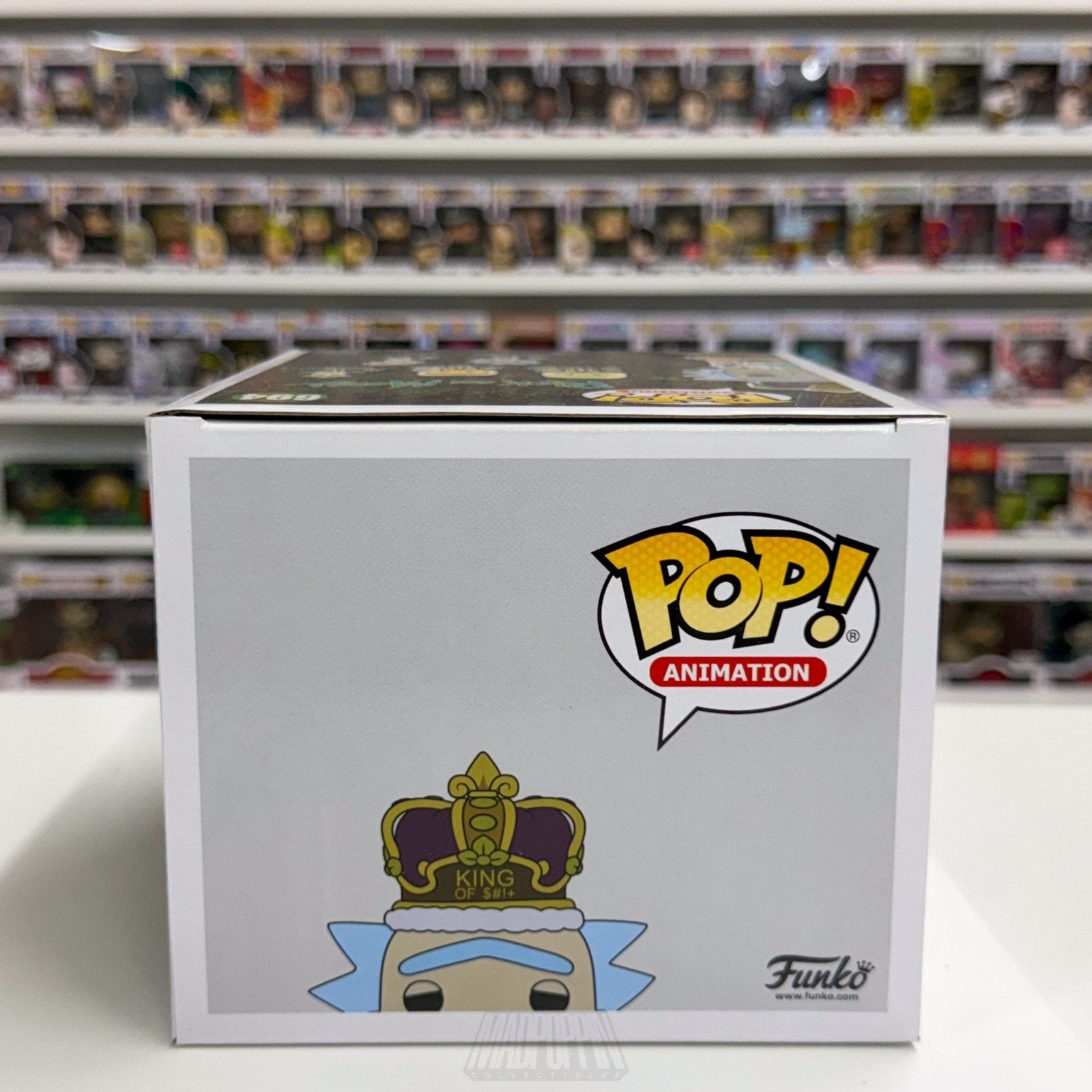 Funko Pop Animation Rick & Morty King of $#!+ w/Sound 694 Sci-Fi Vinyl Figure
