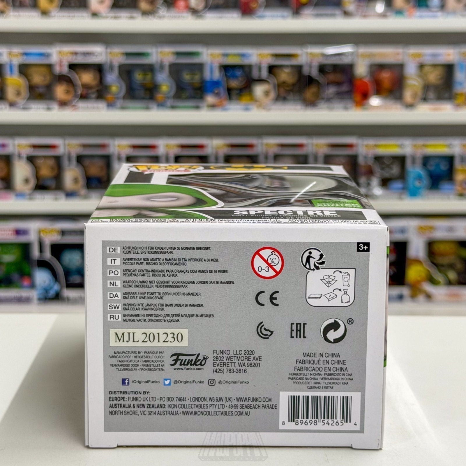 Funko Pop DC Comics Heroes Spectre ECCC Spring Convention 380 Toy Vinyl Figure