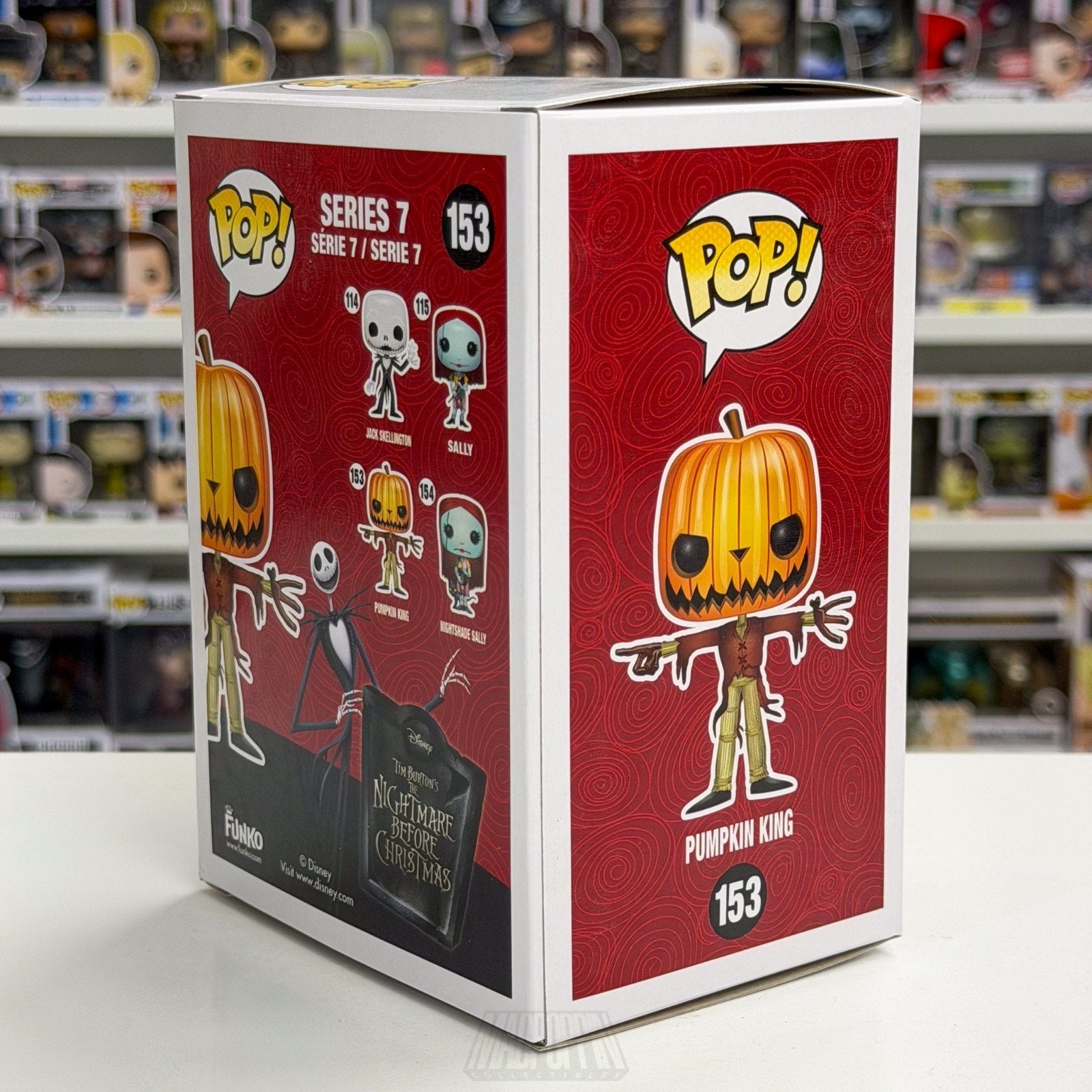 Funko Pop Disney Nightmare Before Christmas Pumpkin King 153 Halloween Figure