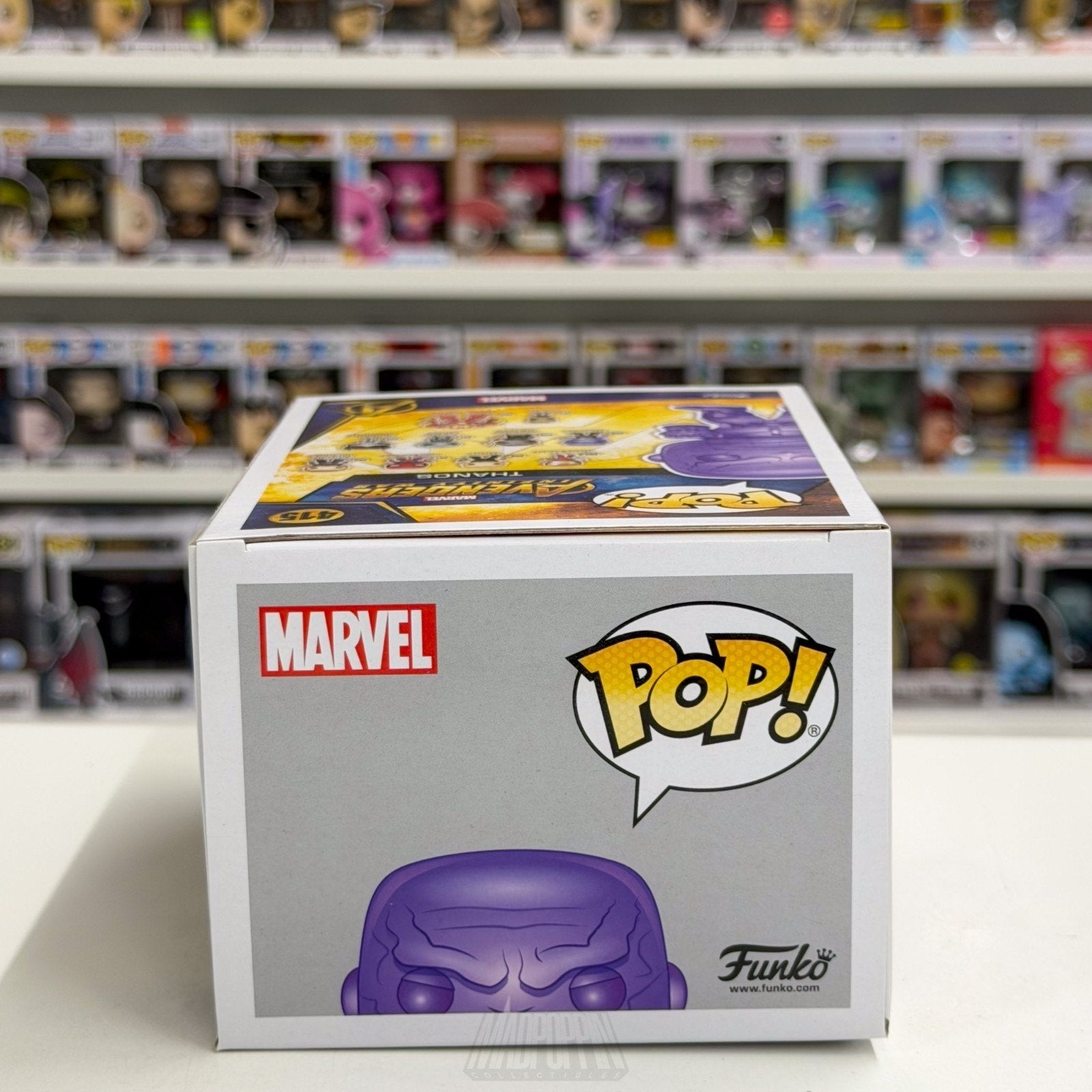 Funko Pop Marvel Avengers Infinity War Thanos Walmart Purple Chrome 289 Figure